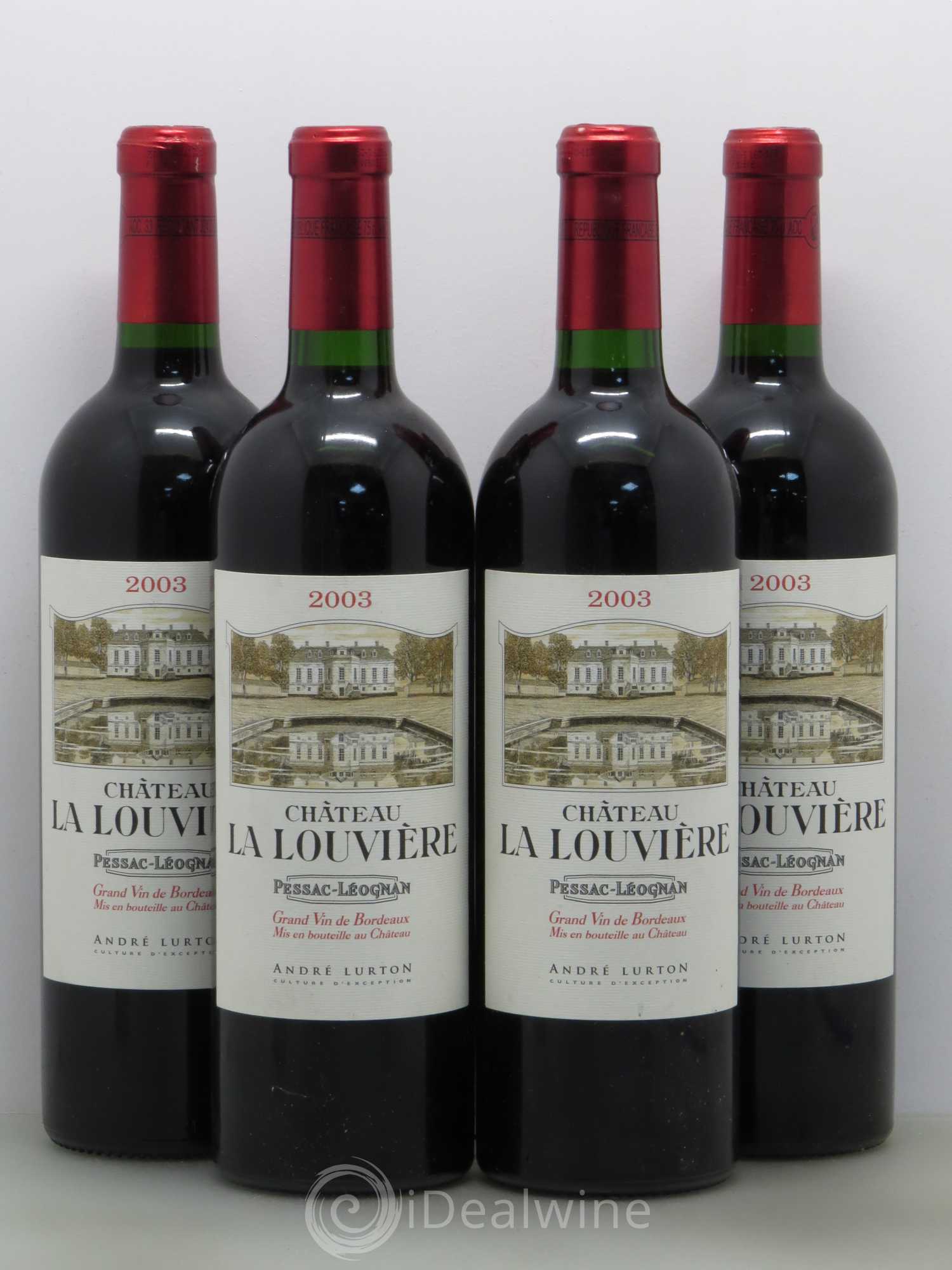 Château la Louvière 2003 - Lot de 4 bouteilles - 0