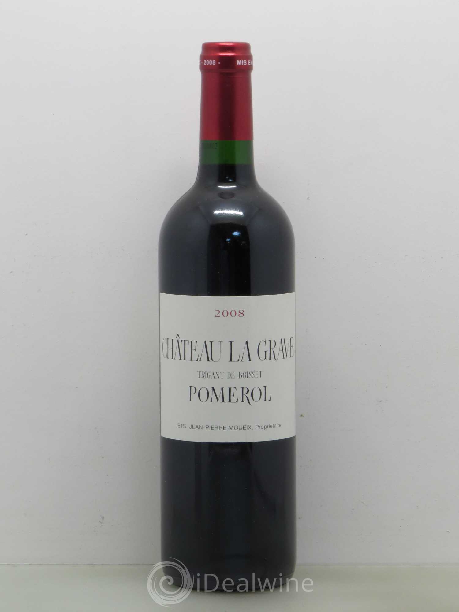 Château La Grave à Pomerol (Trigant de Boisset) 2008 - Lot de 1 bouteille - 0