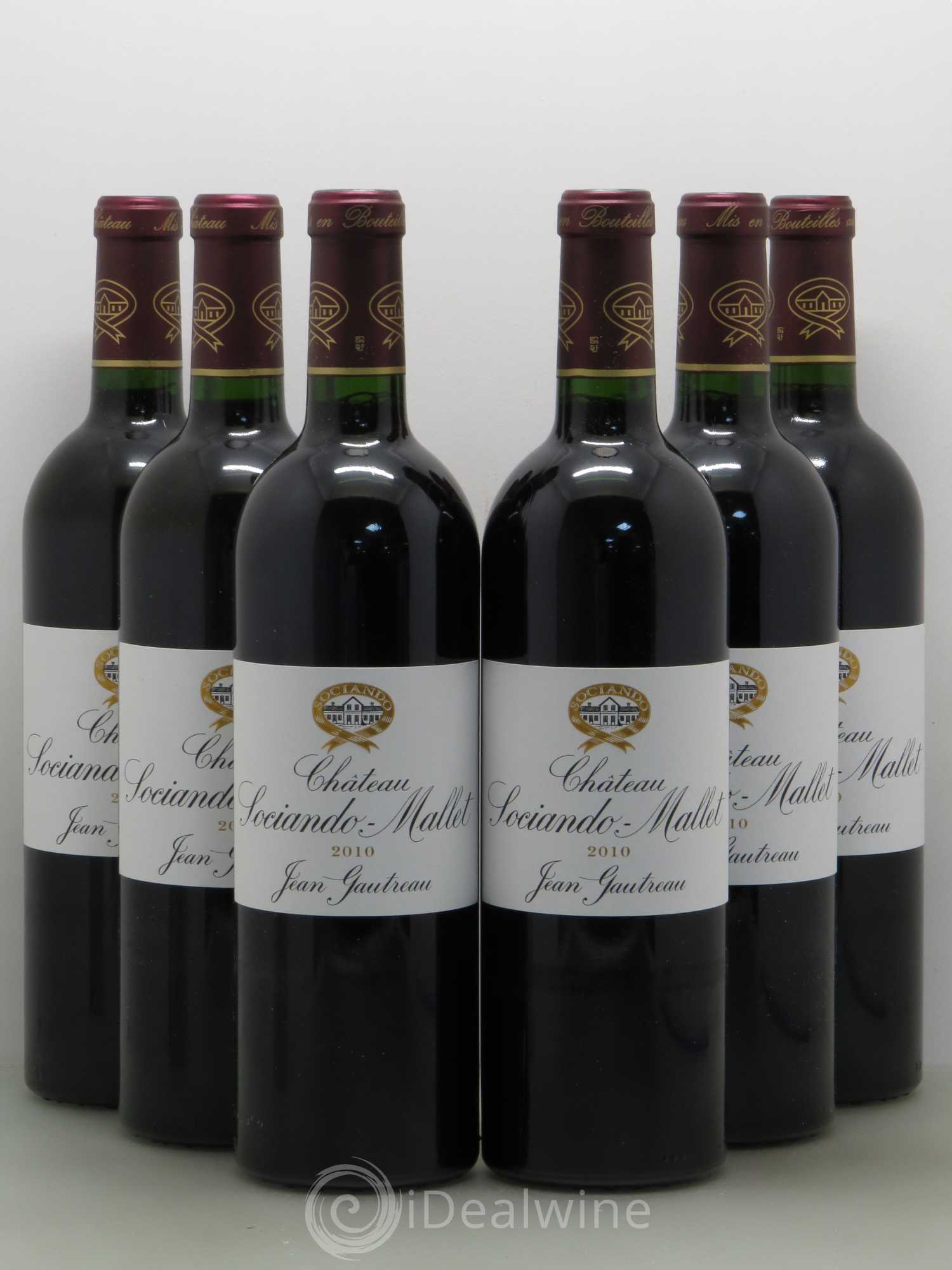 Château Sociando Mallet 2010 - Lot de 6 bouteilles - 0