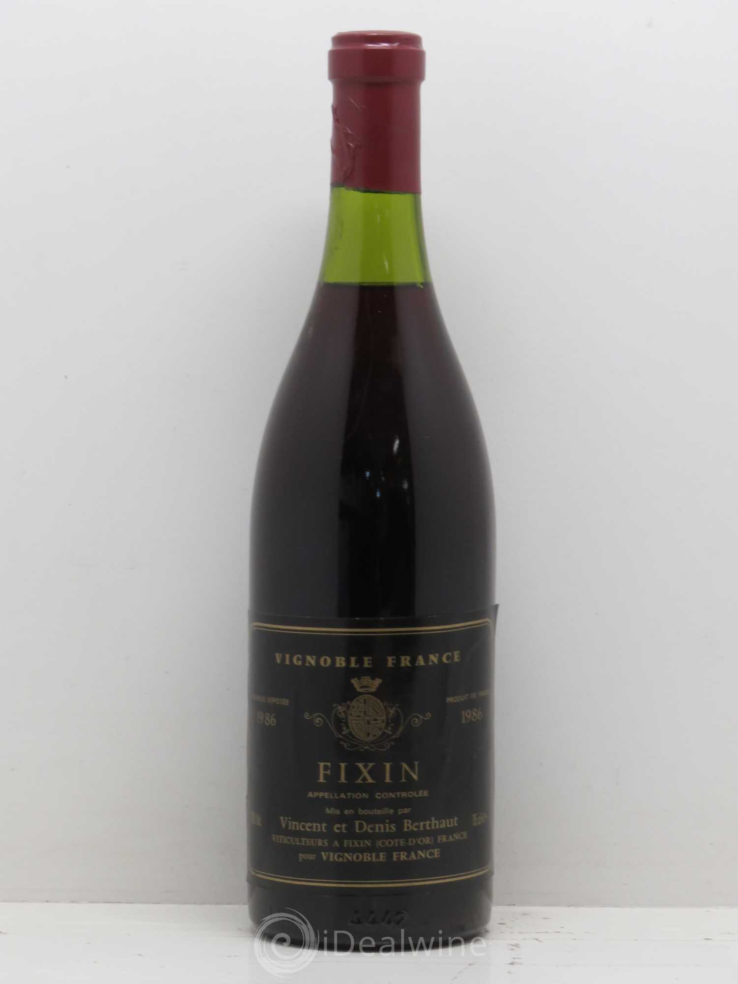 Fixin Berthaut 1986 - Lot de 1 bouteille - 0