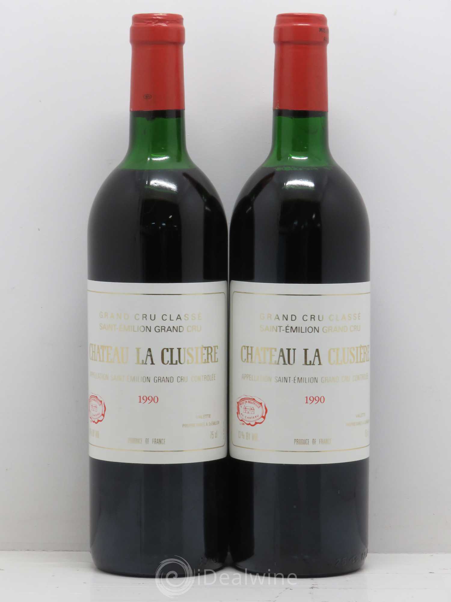 Château la Clusière 1990 - Lot de 2 bouteilles - 0