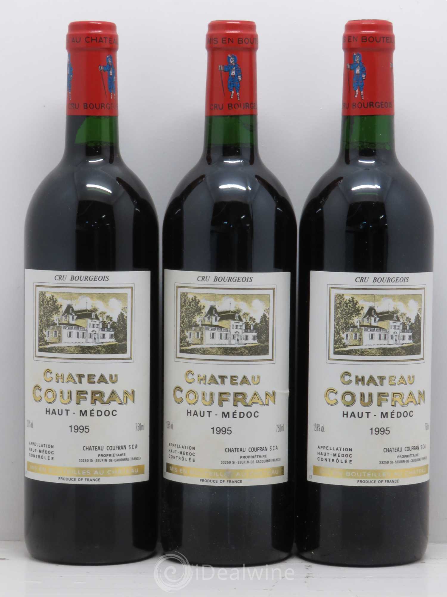 Château Coufran Cru Bourgeois 1995 - Lot de 3 bouteilles - 0