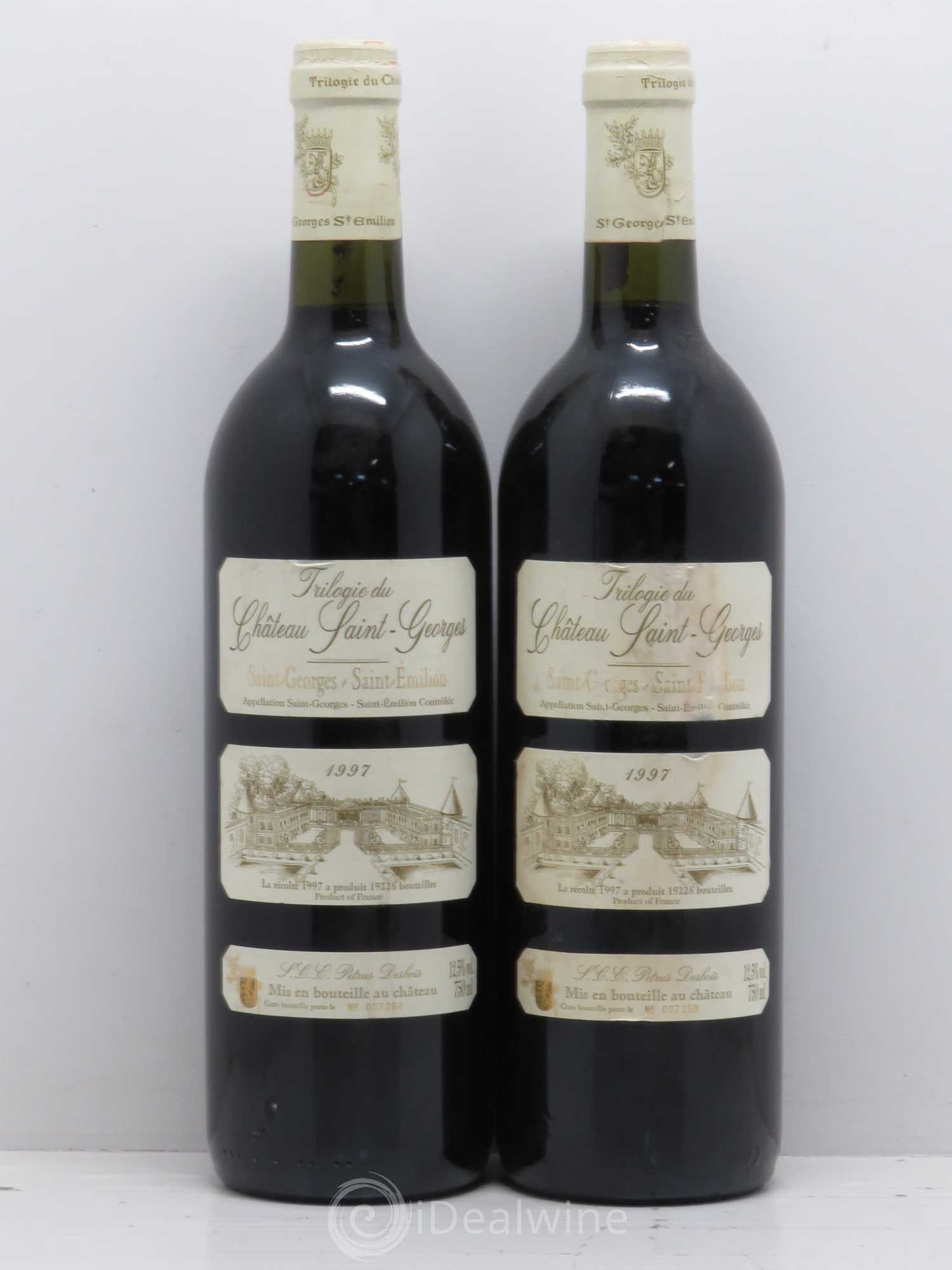 Saint-Émilion Trilogie Saint Georges 1997 - Posten von 2 Flaschen - 0