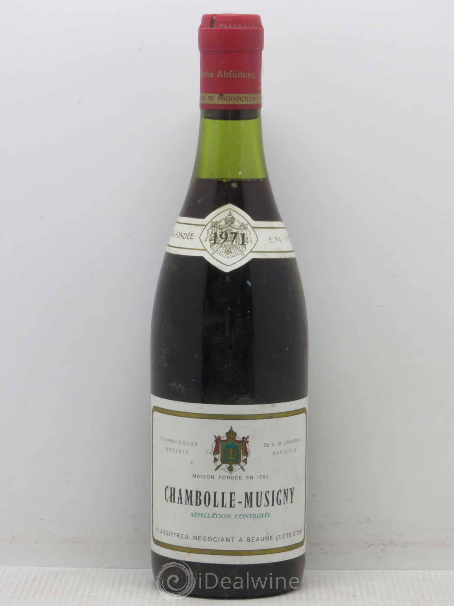 Chambolle-Musigny H. Audifred 1971 - Lot de 1 bouteille - 0