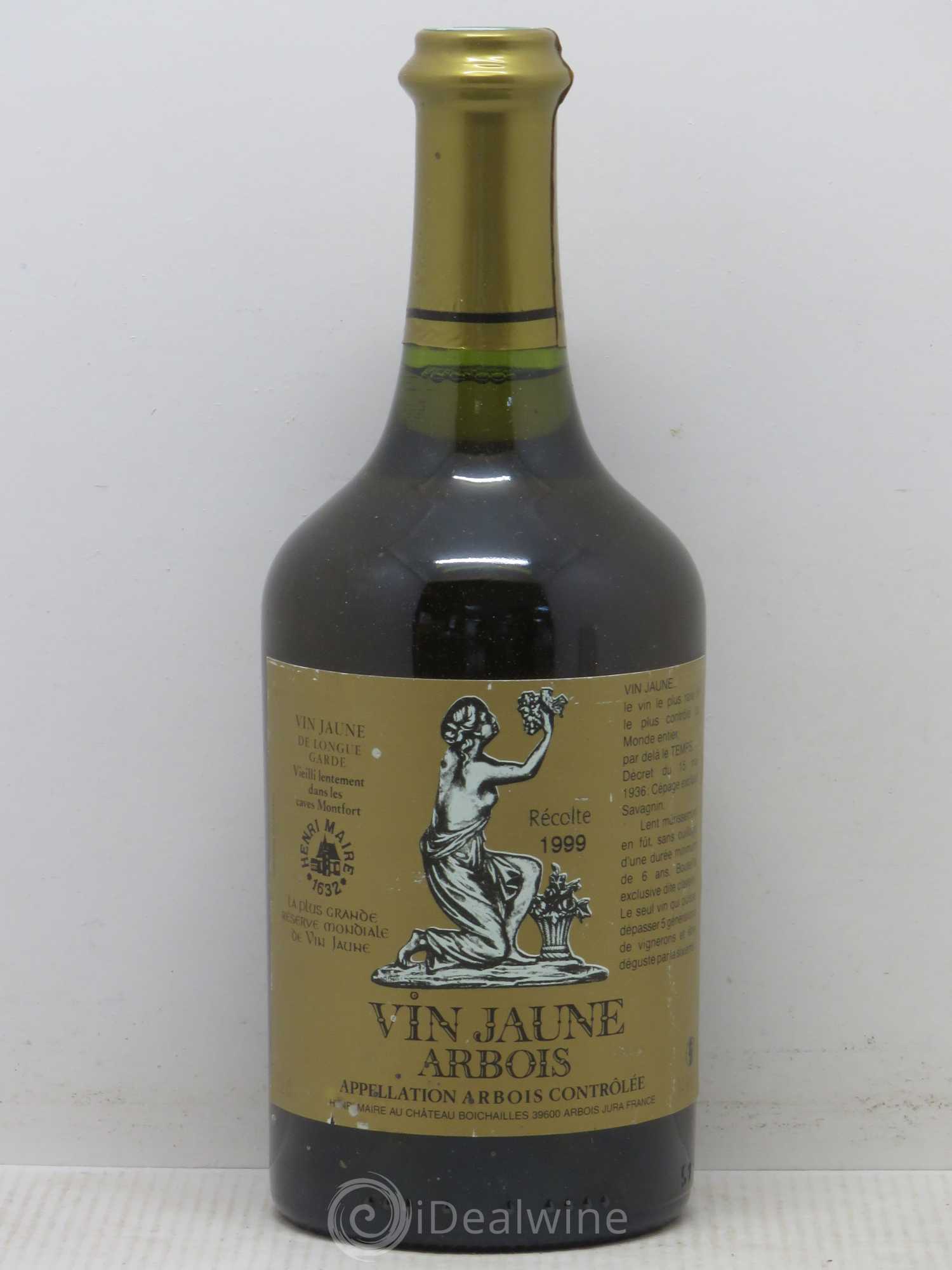 Arbois Vin Jaune Henri Maire 1999 - Lot de 1 bouteille - 0