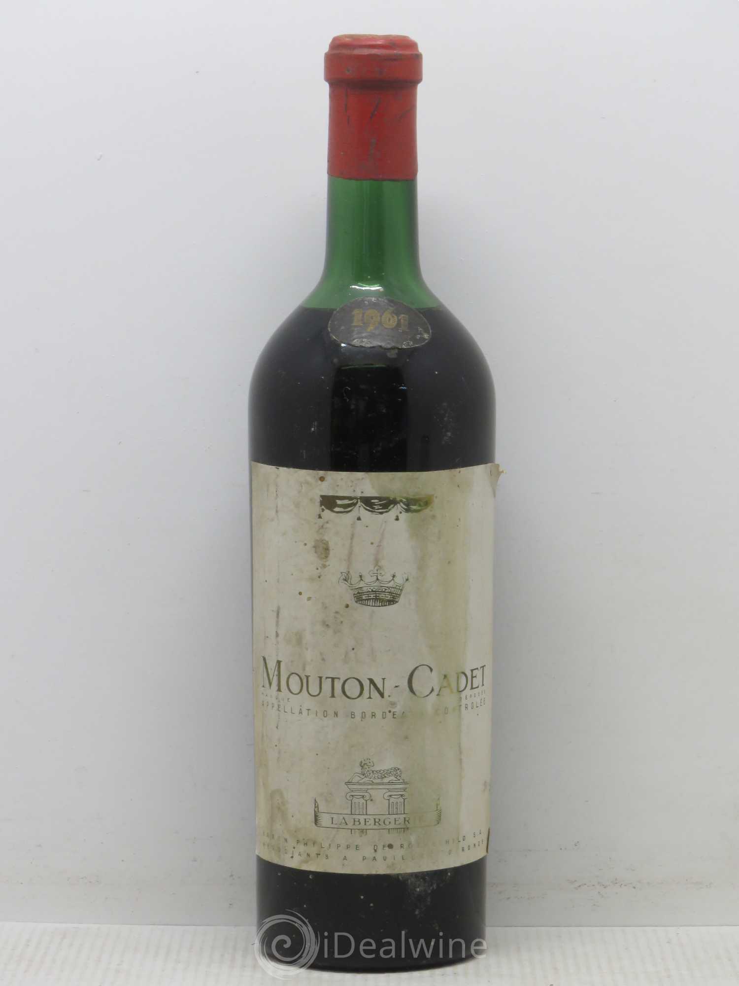Château Mouton Cadet 1961 - Lot de 1 bouteille - 0