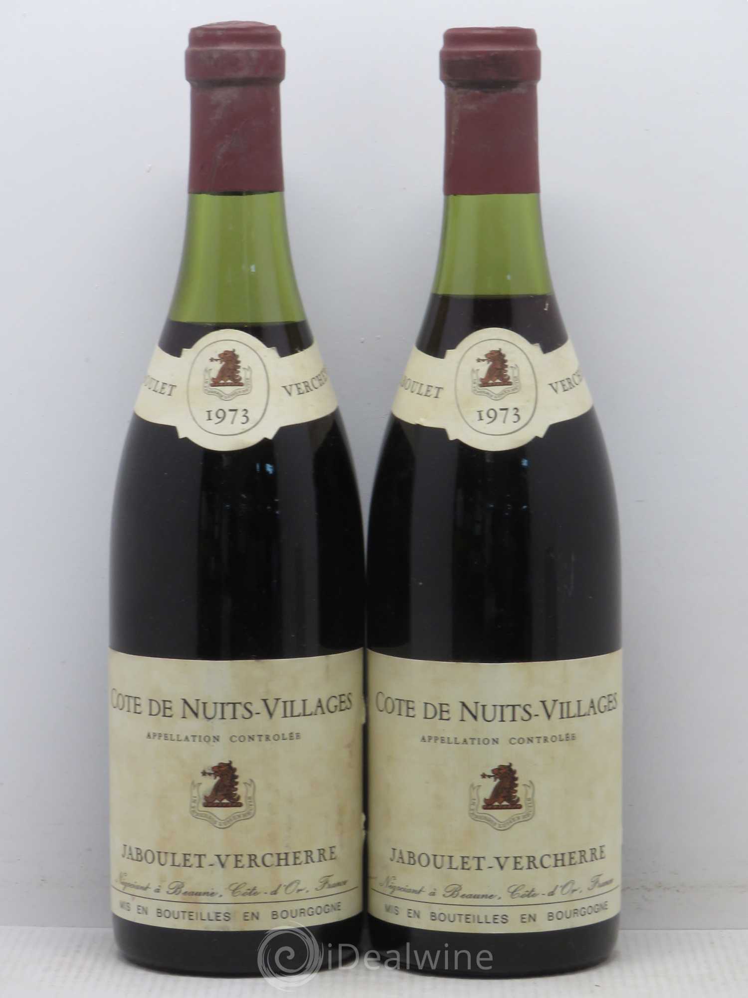 Côte de Nuits-Villages Jaboulet Vercherre 1973 - Lot de 2 bouteilles - 0