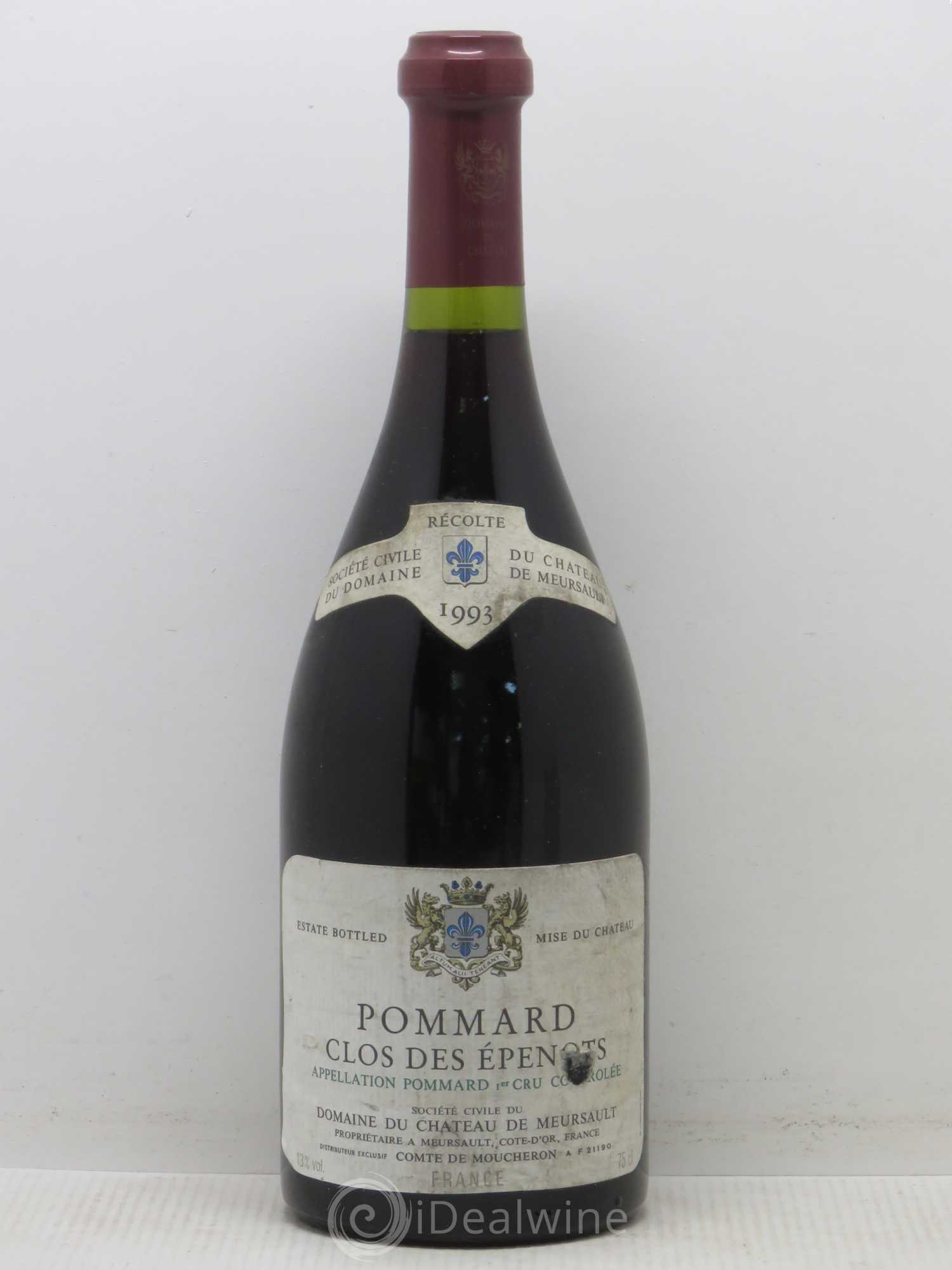 Pommard 1er Cru Clos Des Epenots Chateau de Meursault 1993 - Posten von 1 Flasche - 0