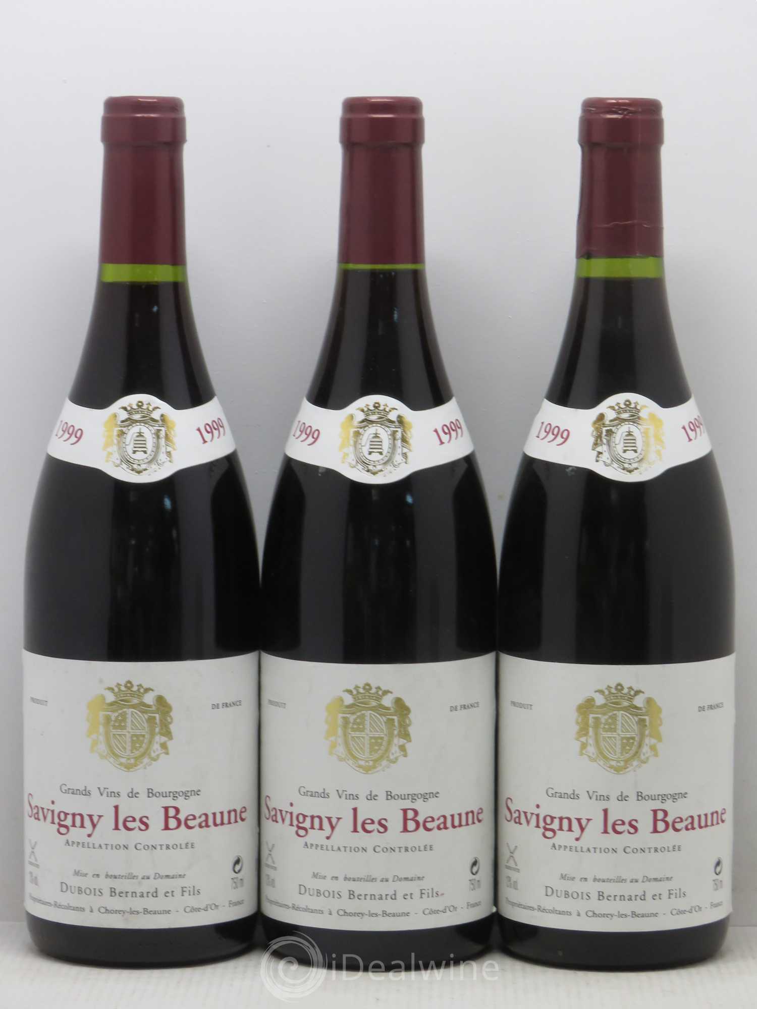 Savigny-lès-Beaune Bernard Dubois 1999 - Lot de 3 bouteilles - 0