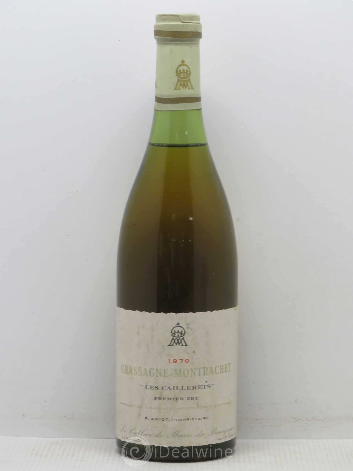 Chassagne-Montrachet 1er Cru Les Caillerets Pierre Amiot 1970 - Lot de 1 bouteille - 0
