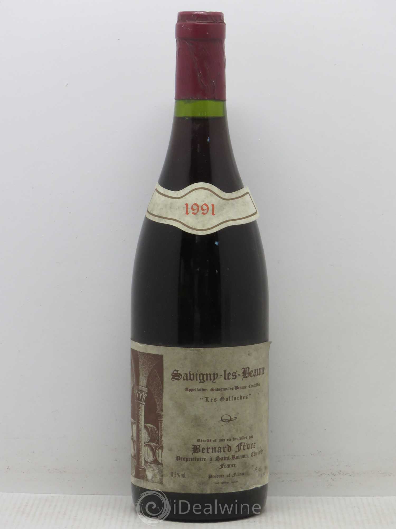 Savigny-lès-Beaune Les Gollardes Bernard Fevre 1991 - Posten von 1 Flasche - 0
