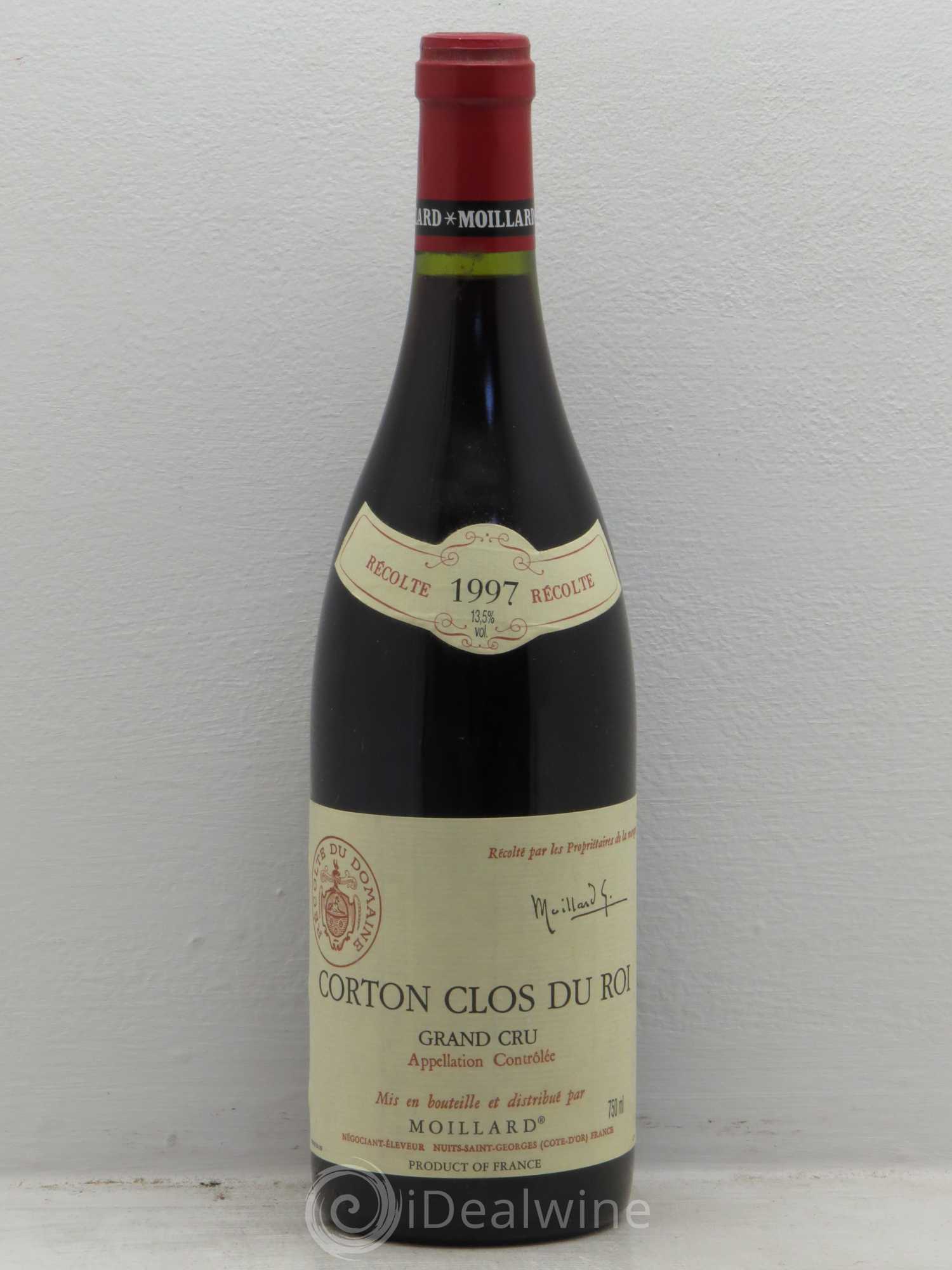 Corton Grand Cru Moillard 1997 - Lot de 1 bouteille - 0