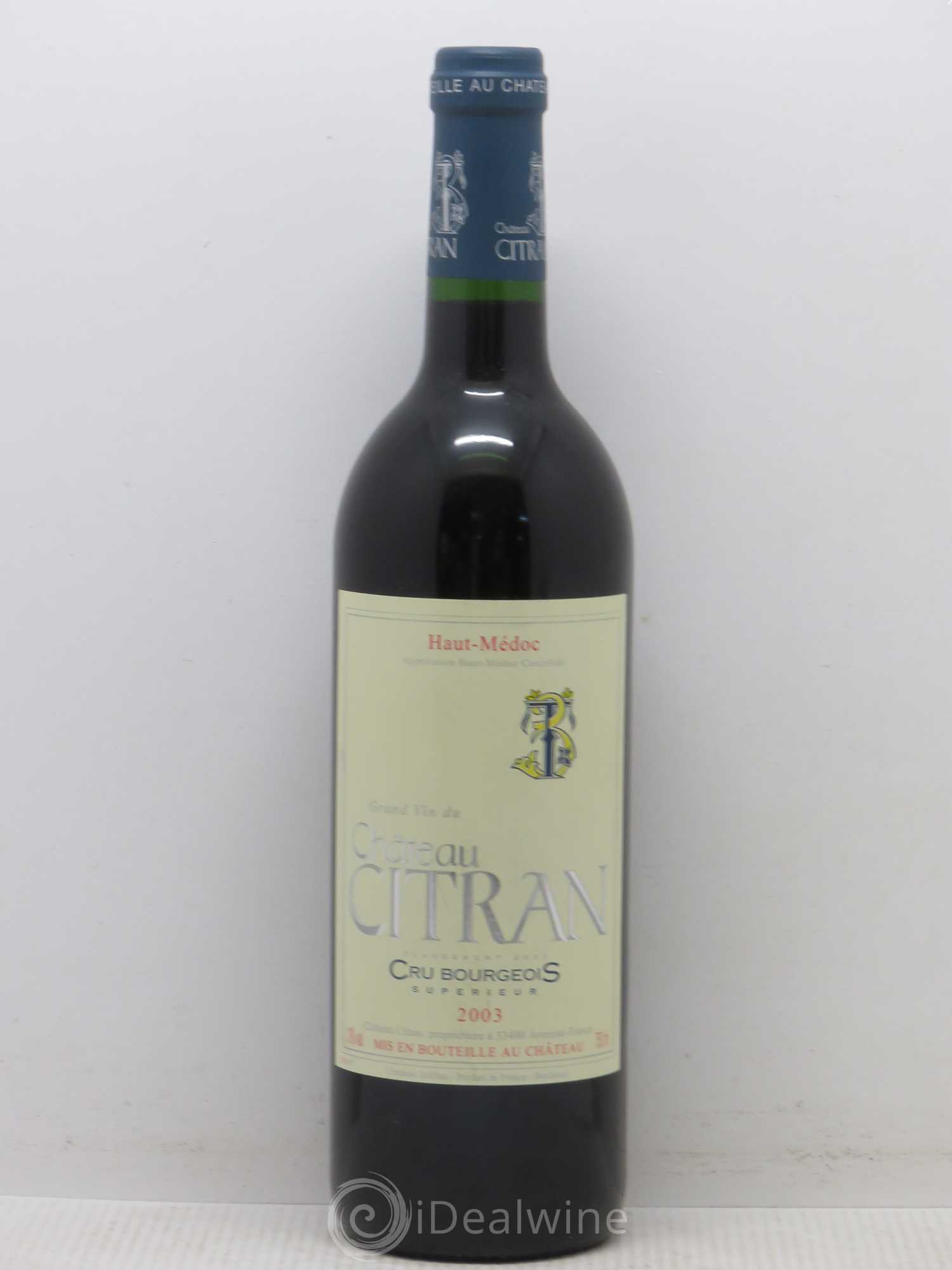 Château Citran Cru Bourgeois 2003 - Lot de 1 bouteille - 0