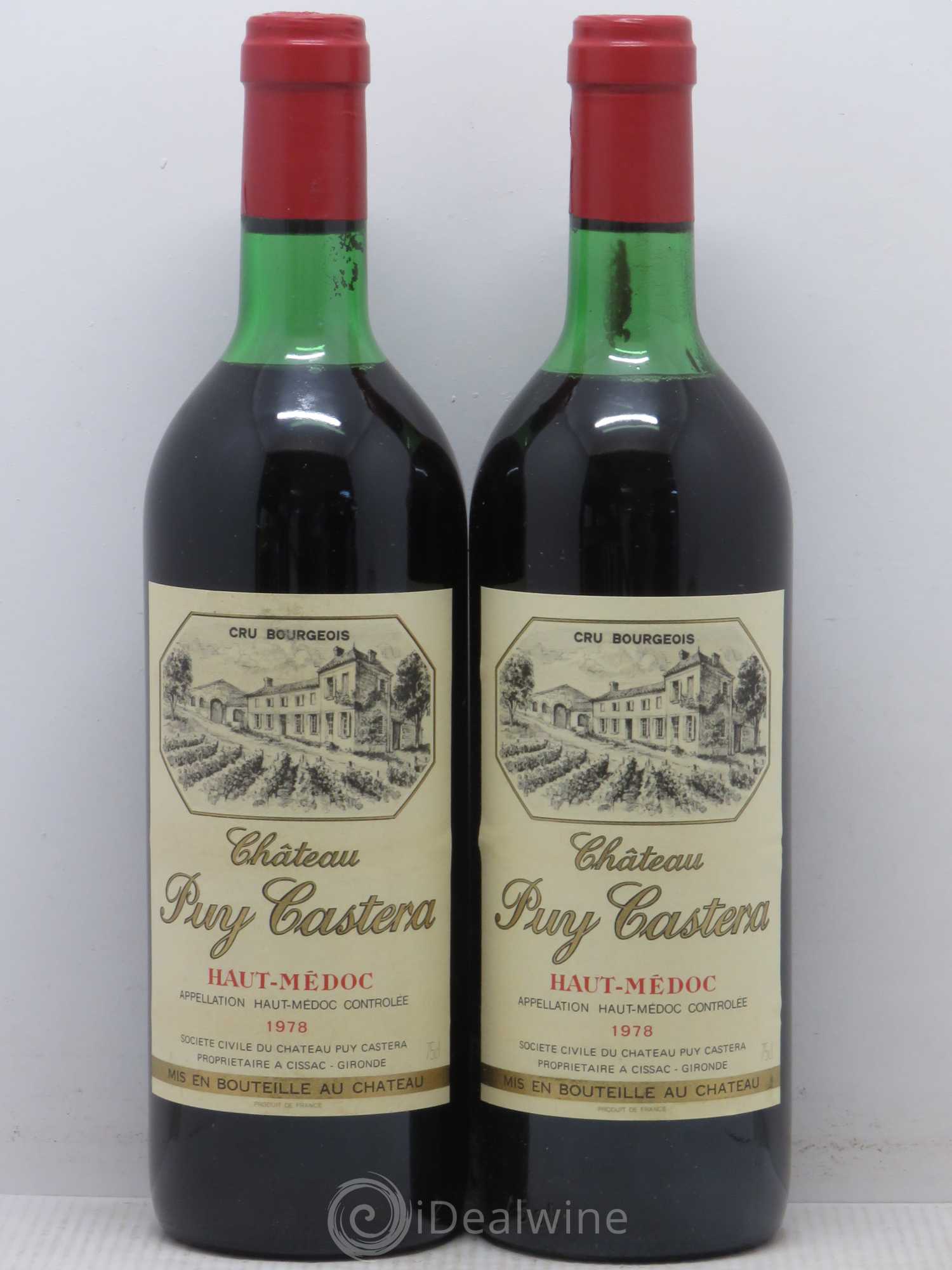 Château Puy Castera Cru Bourgeois 1978 - Lot de 2 bouteilles - 0