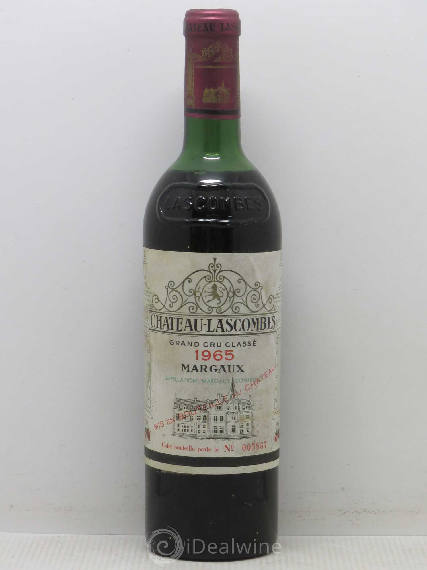 Château Lascombes 2ème Grand Cru Classé 1965 - Lot de 1 bouteille - 0