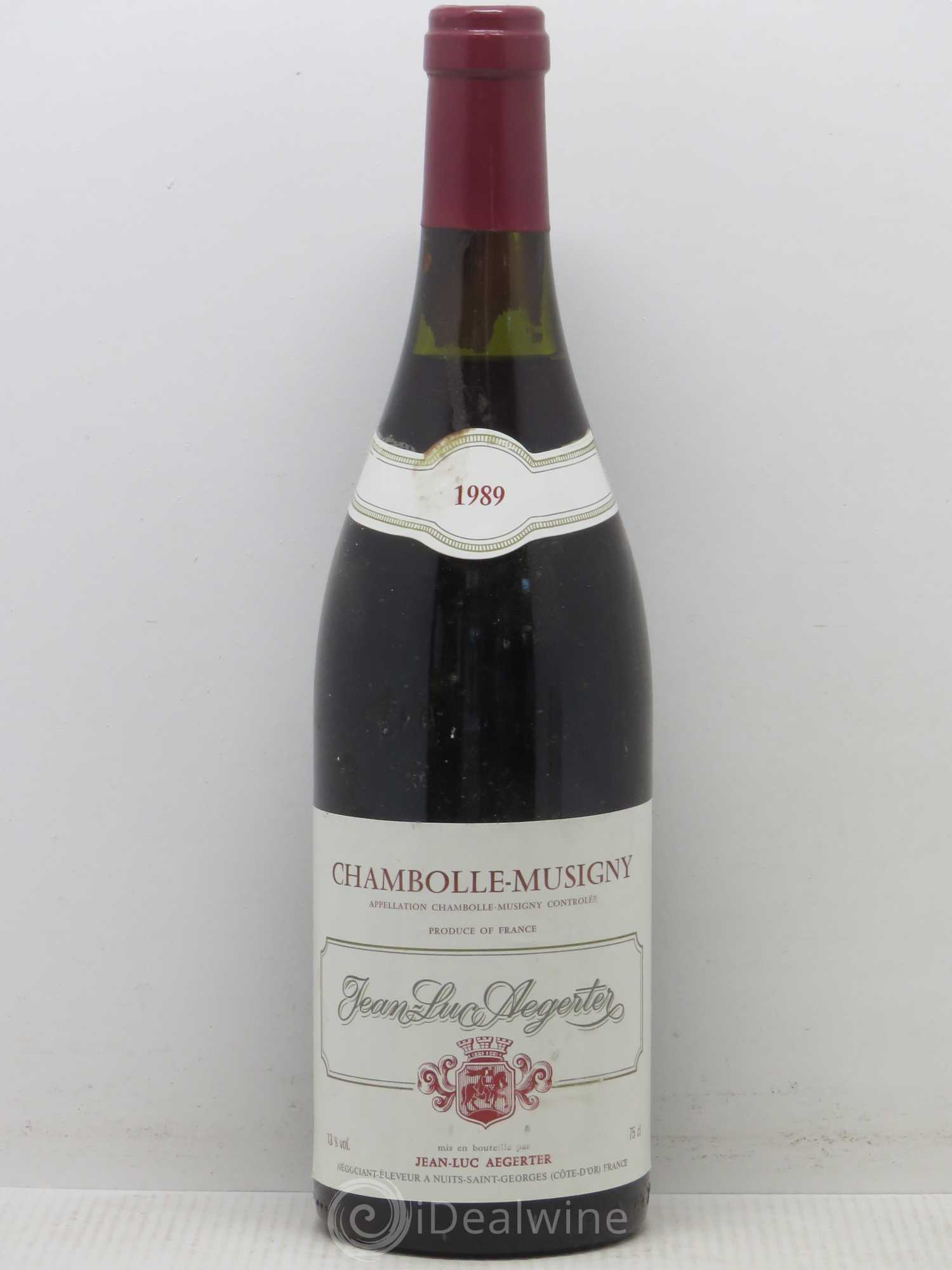 Chambolle-Musigny Jean Luc Aegerter 1989 - Lot de 1 bouteille - 0