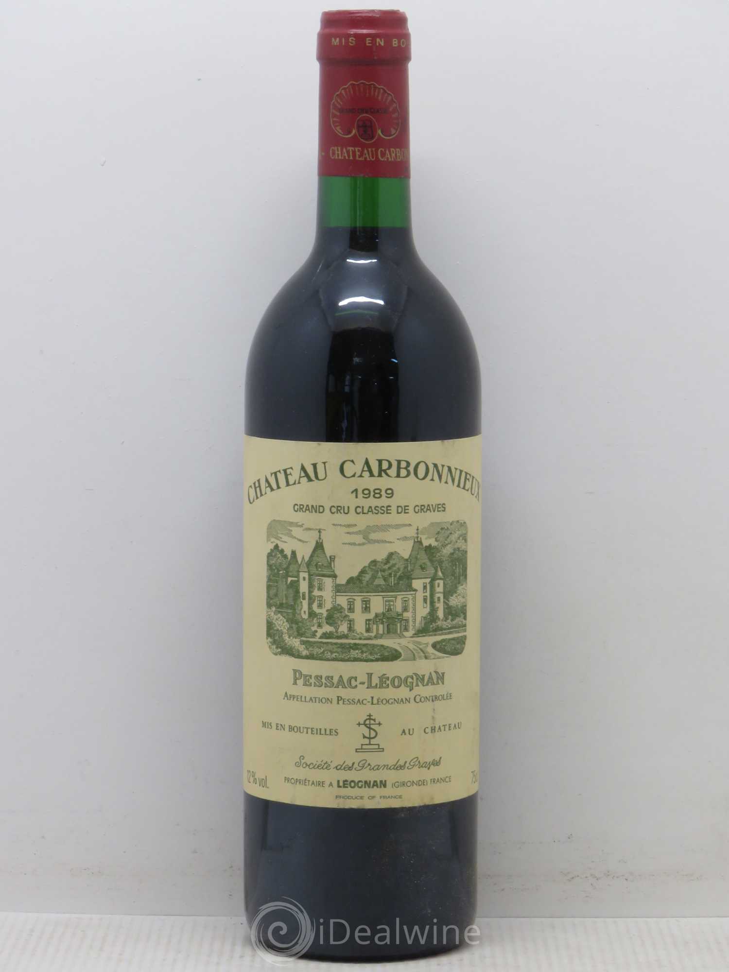 Château Carbonnieux Cru Classé de Graves 1989 - Lot de 1 bouteille - 0
