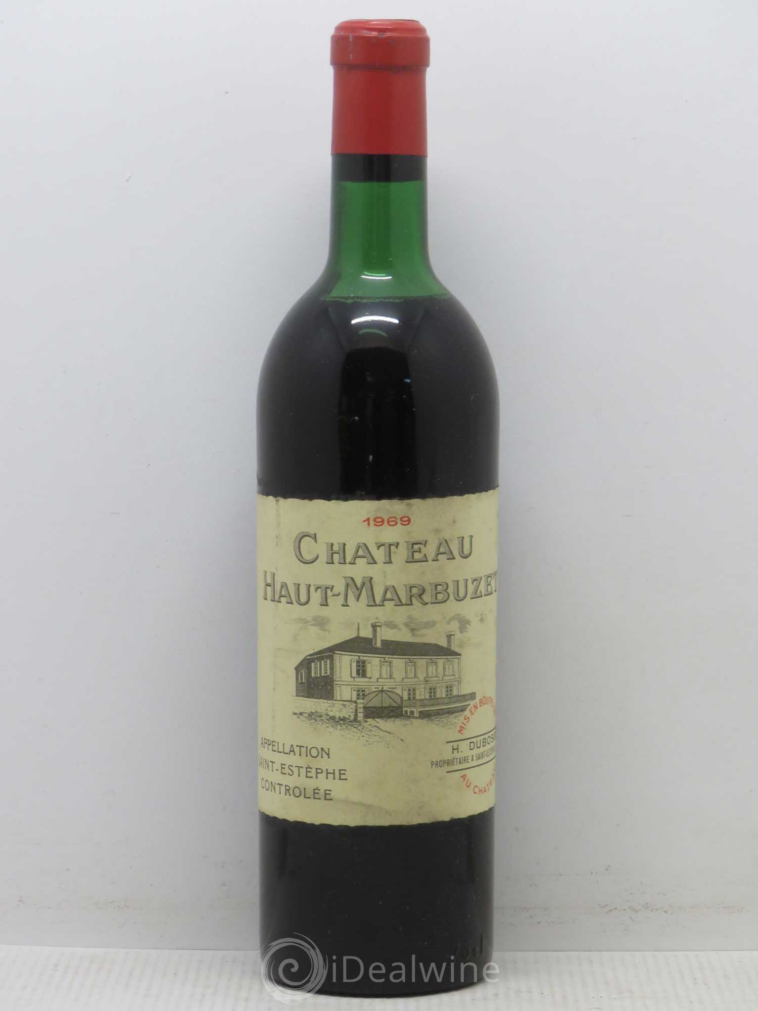 Château Haut Marbuzet 1969 - Lot de 1 bouteille - 0