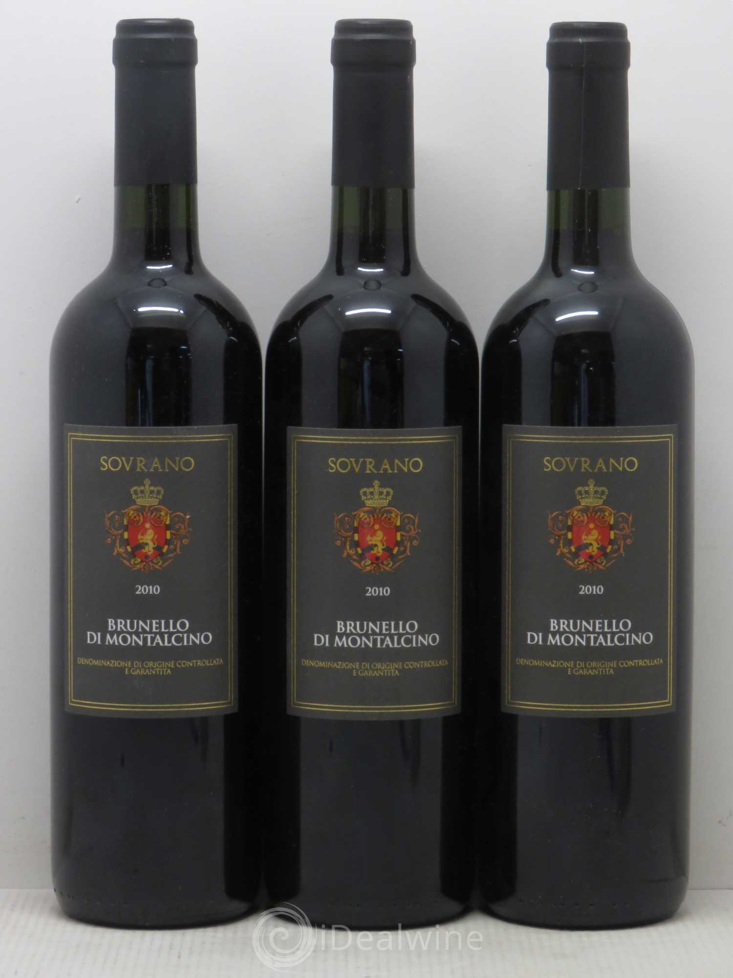 Brunello di Montalcino Sovrano 2010 - Lot de 3 bouteilles - 0