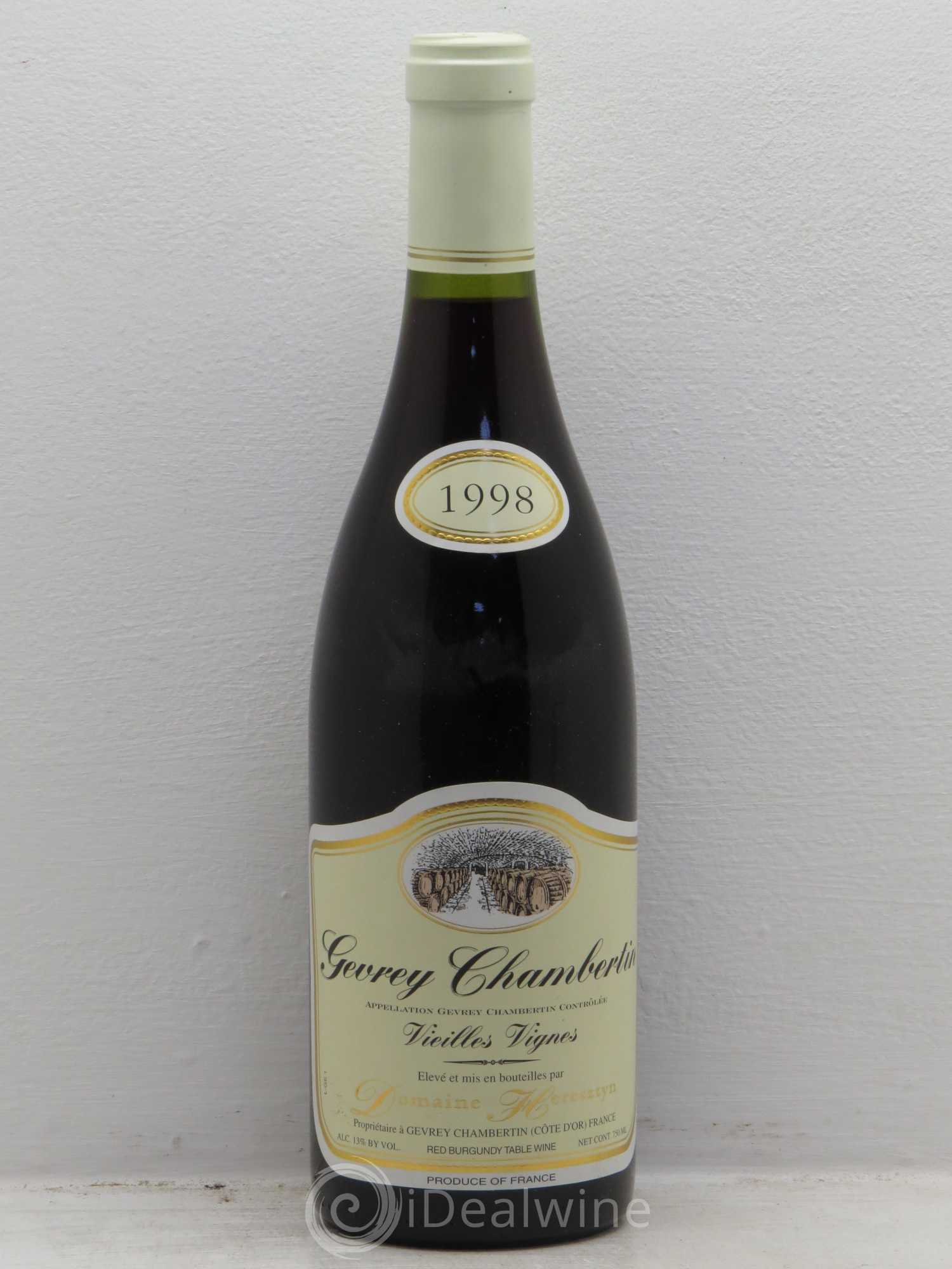 Gevrey-Chambertin Vieilles vignes Heresztyn 1998 - Posten von 1 Flasche - 0