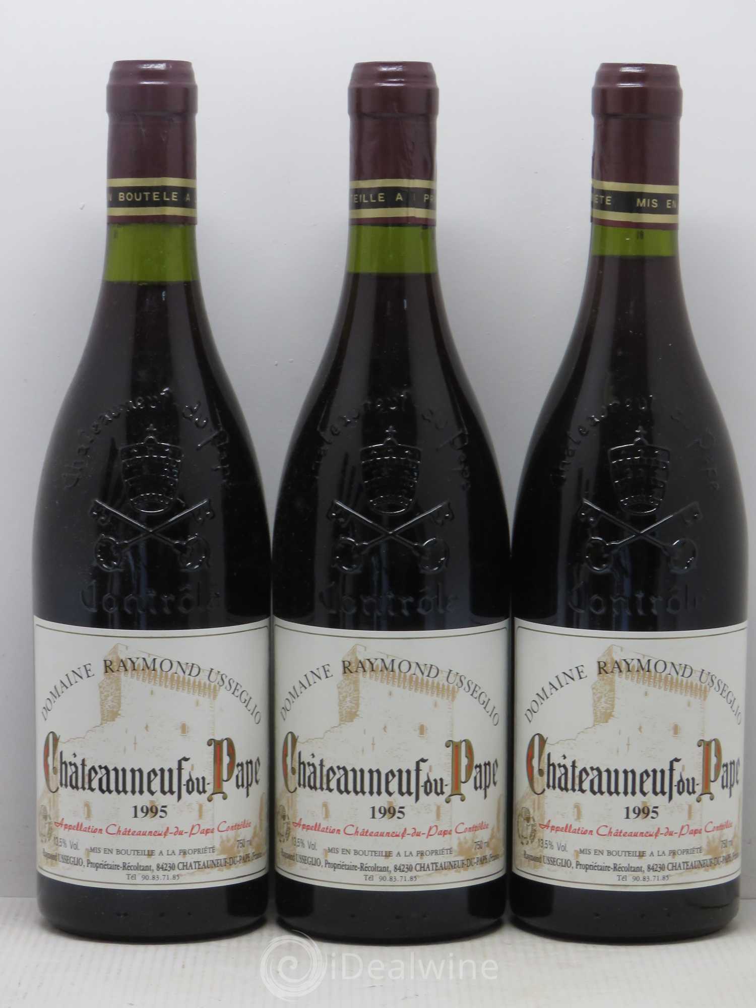 Châteauneuf-du-Pape Raymond Usseglio & Fils (Domaine) 1995 - Lot de 5 bouteilles - 1