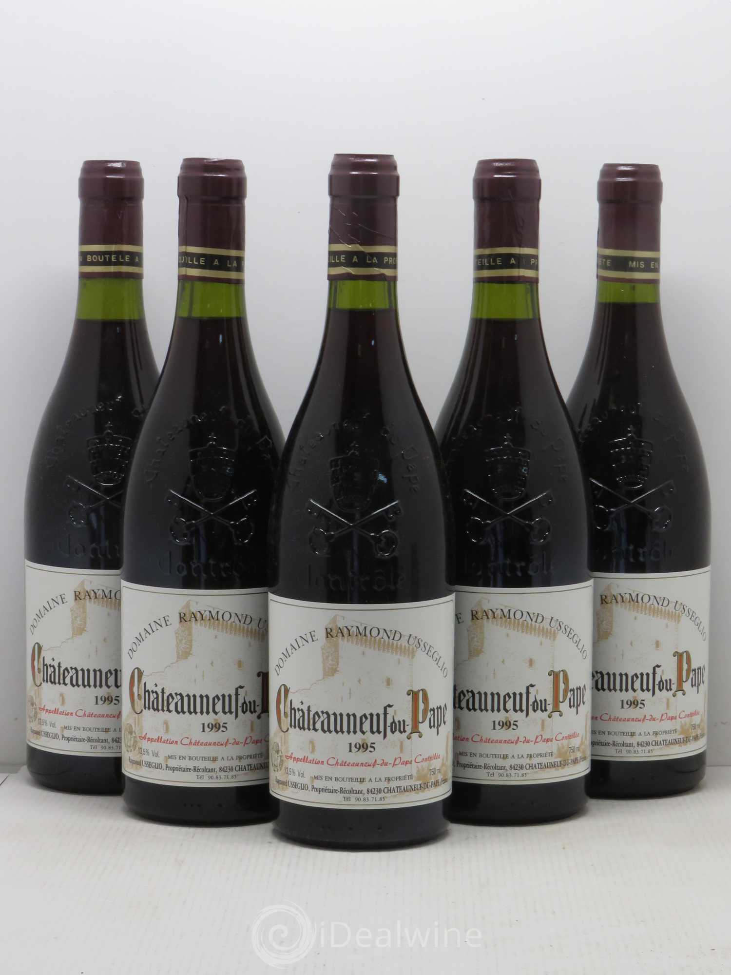 Châteauneuf-du-Pape Raymond Usseglio & Fils (Domaine) 1995 - Lot de 5 bouteilles - 0