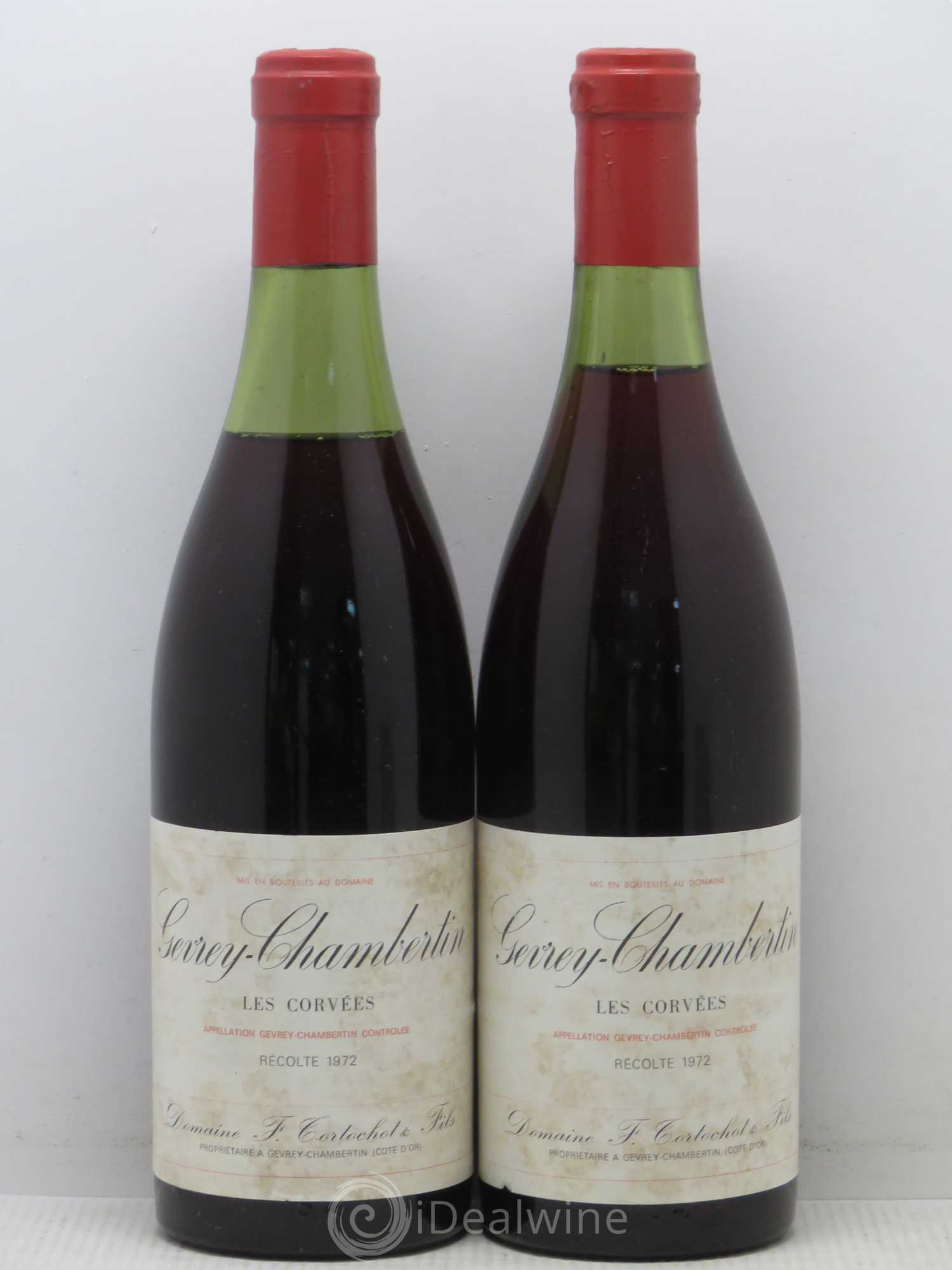 Gevrey-Chambertin Les Corvées Tortochot (Domaine) 1972 - Lot de 2 bouteilles - 0