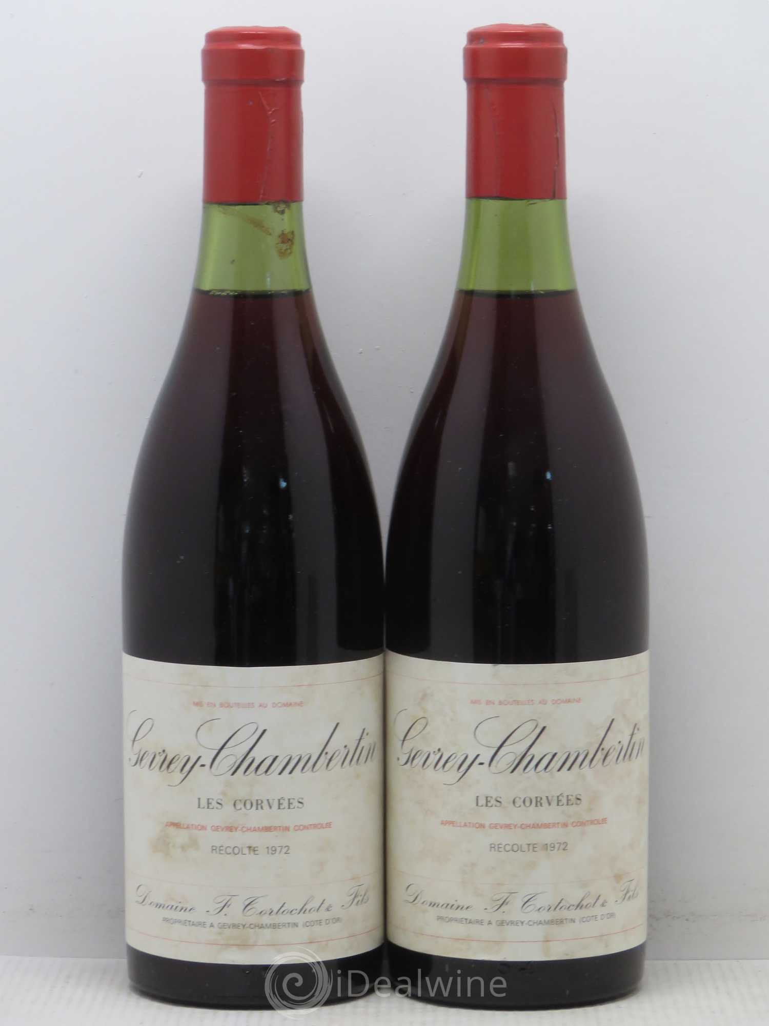 Gevrey-Chambertin Les Corvées Tortochot (Domaine) 1972 - Lot de 2 bouteilles - 0