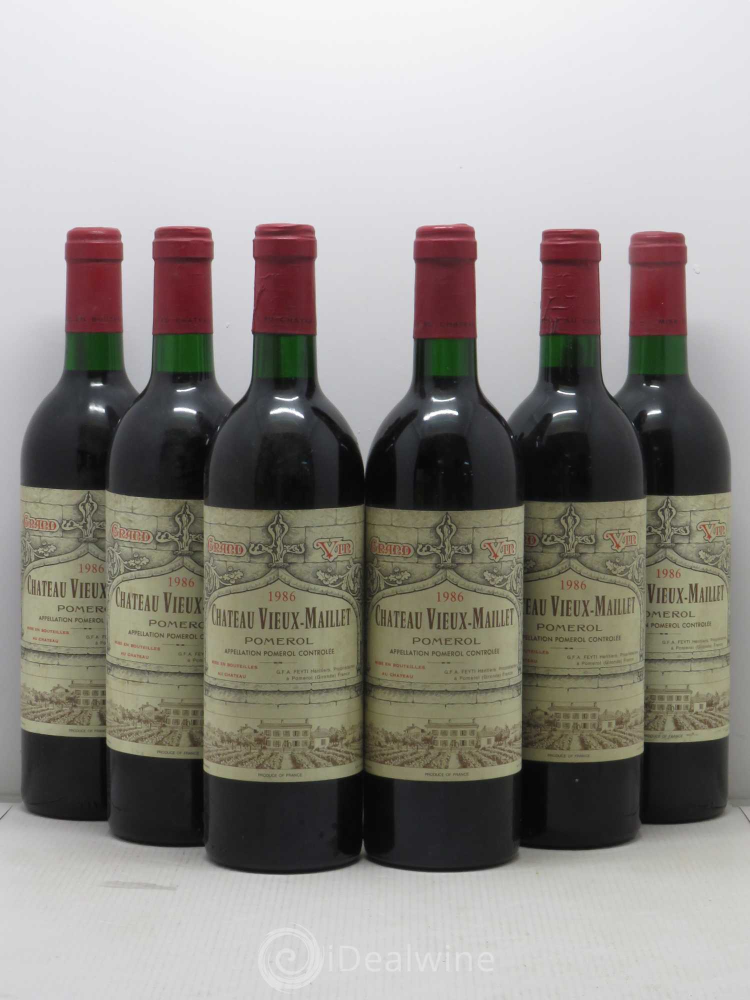 Château Vieux Maillet 1986 - Lot de 6 bouteilles - 0