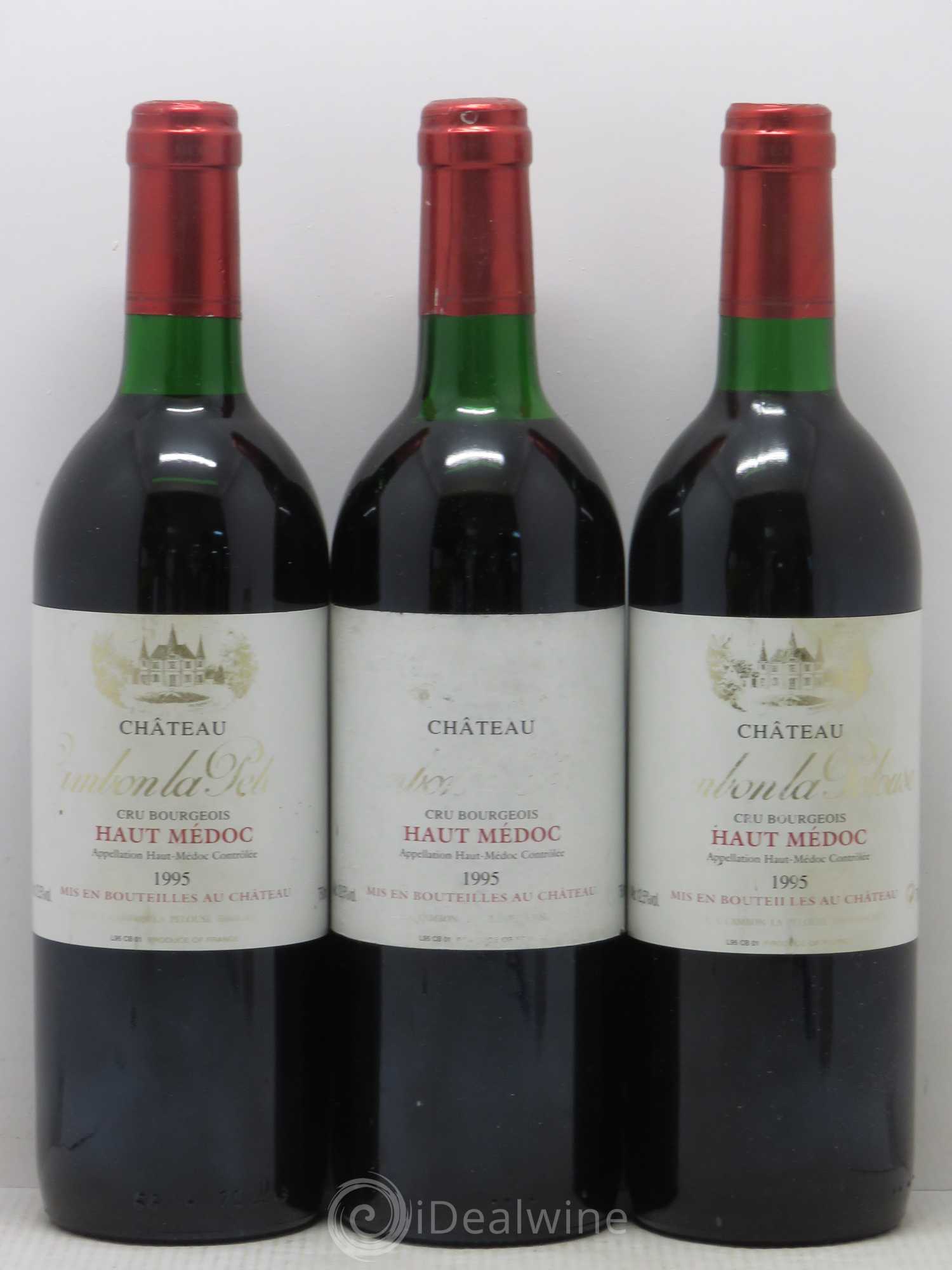 Château Cambon la Pelouse Cru Bourgeois 1995 - Lot de 3 bouteilles - 0