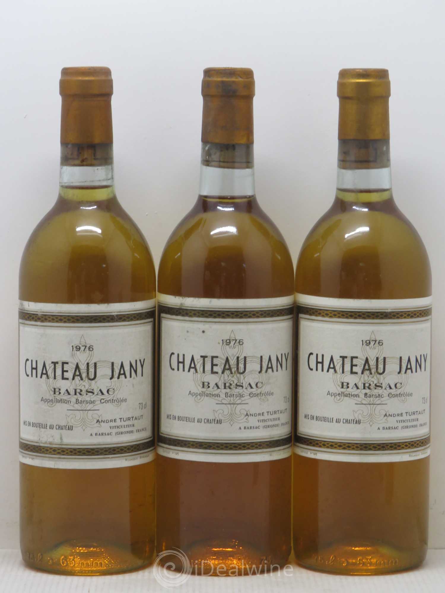 Sauternes Château Jany 1976 - Lotto di 3 bottiglie - 0