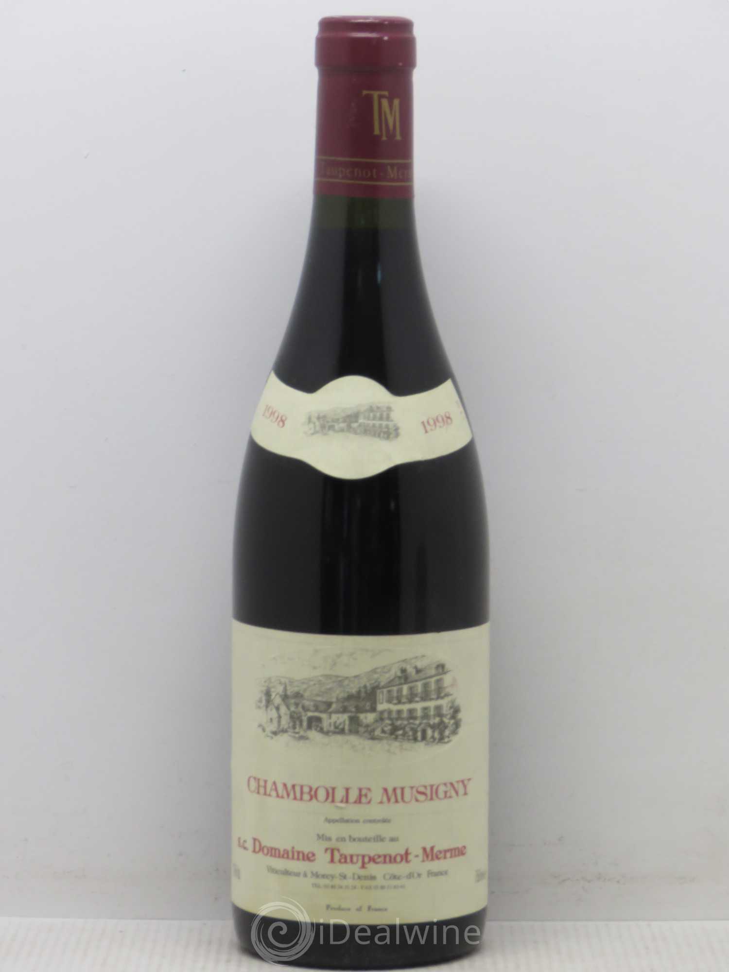 Chambolle-Musigny Taupenot Merme 1998 - Lot de 1 bouteille - 0