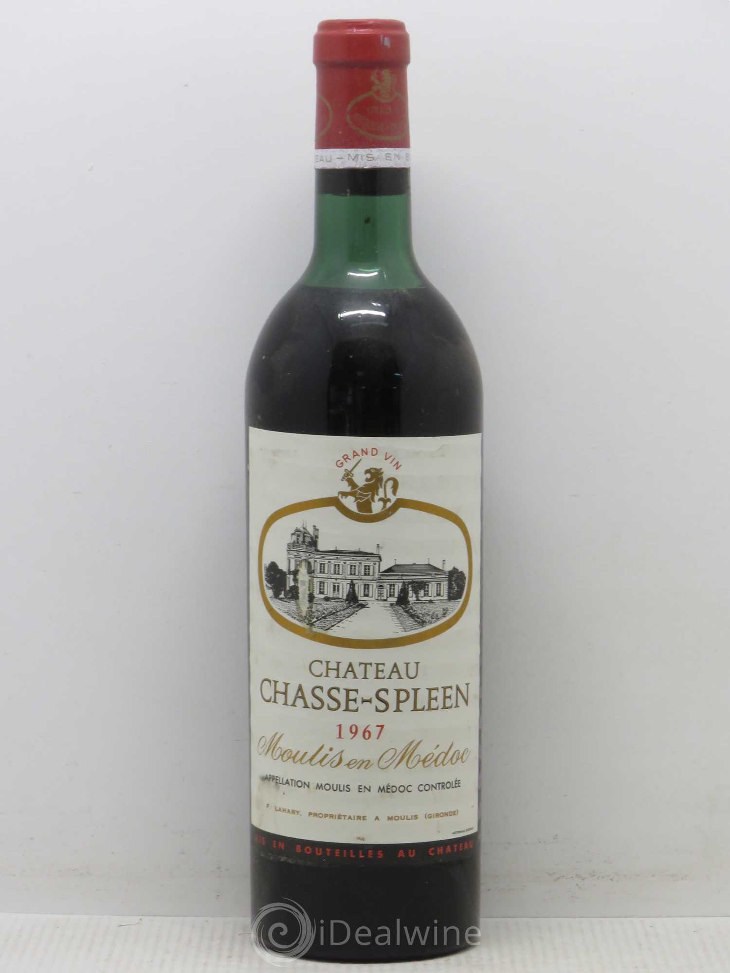 Château Chasse Spleen 1967 - Lot de 1 bouteille - 0