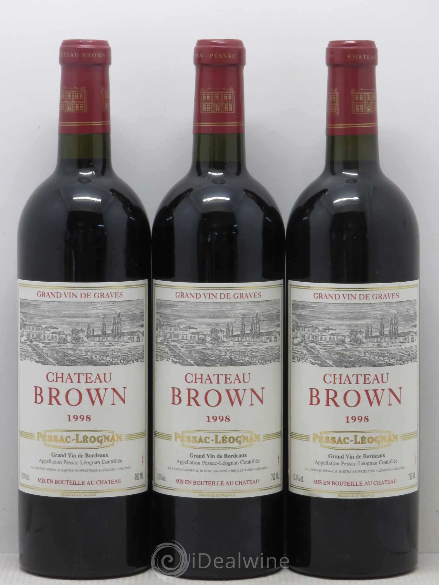 Château Brown 1998 - Lot de 6 bouteilles - 1