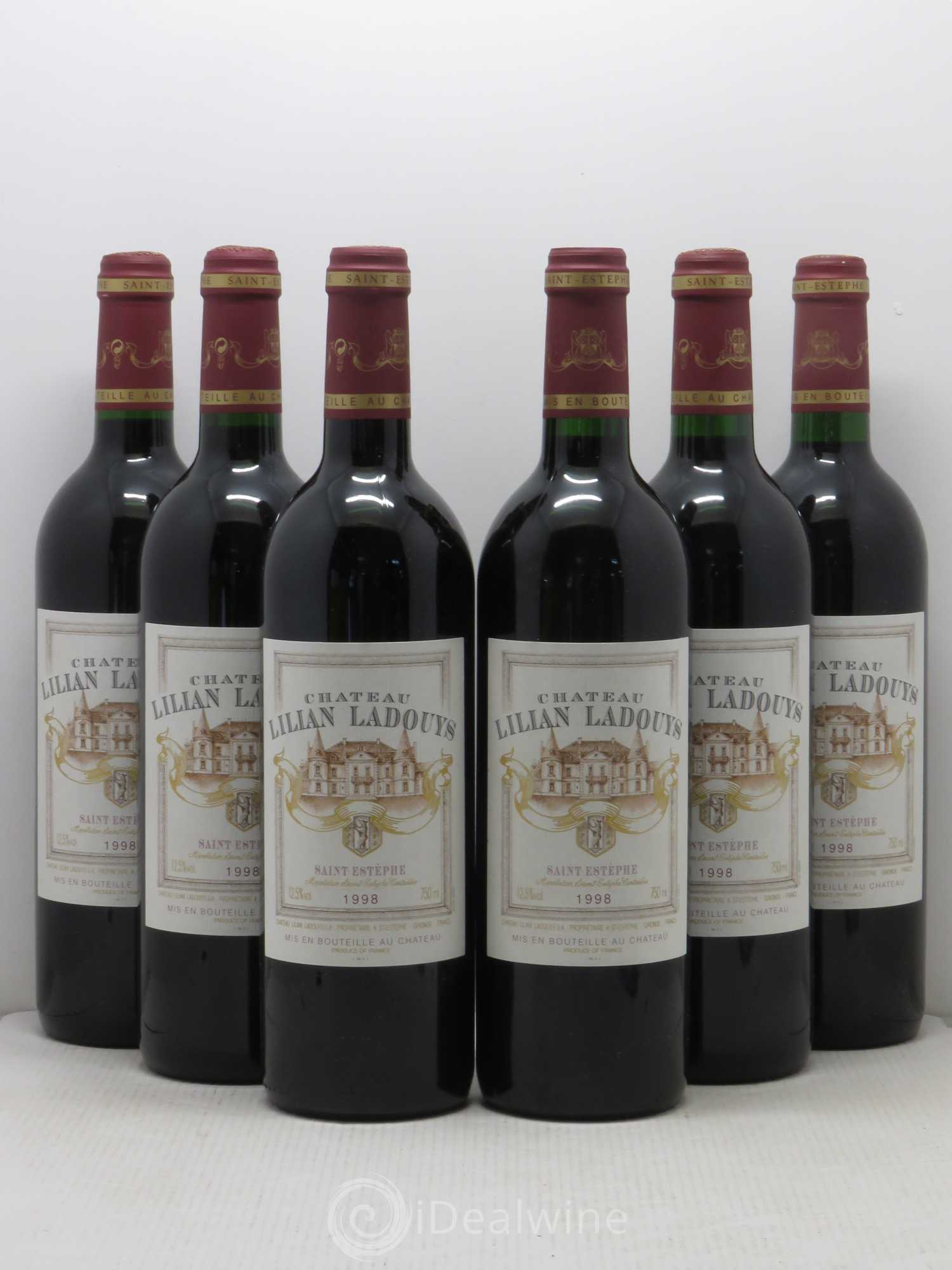 Château Lilian Ladouys Cru Bourgeois 1998 - Lot de 6 bouteilles - 0