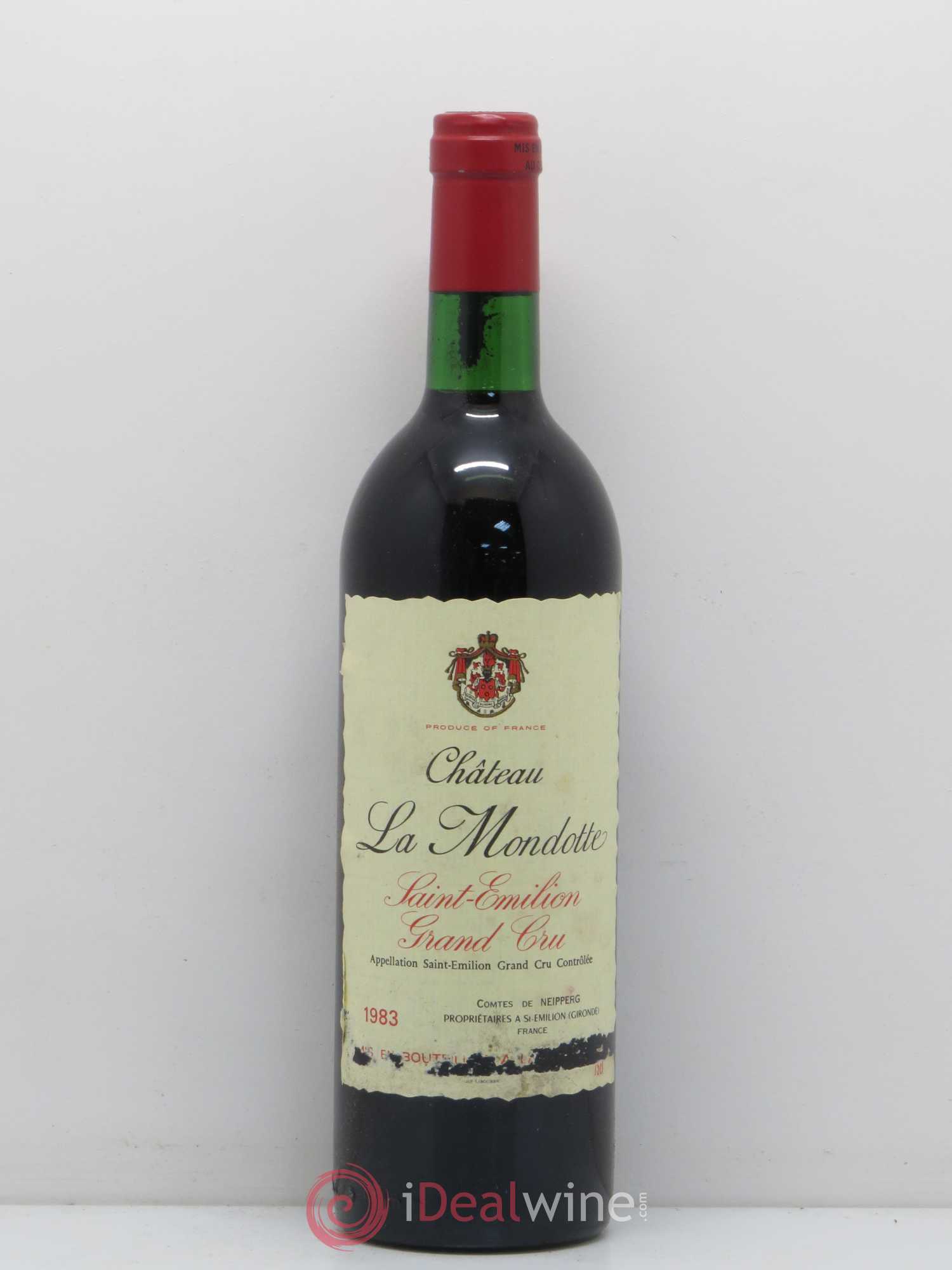 La Mondotte 1er Grand Cru Classé B depuis 2012 1983 - Lot de 1 bouteille - 0