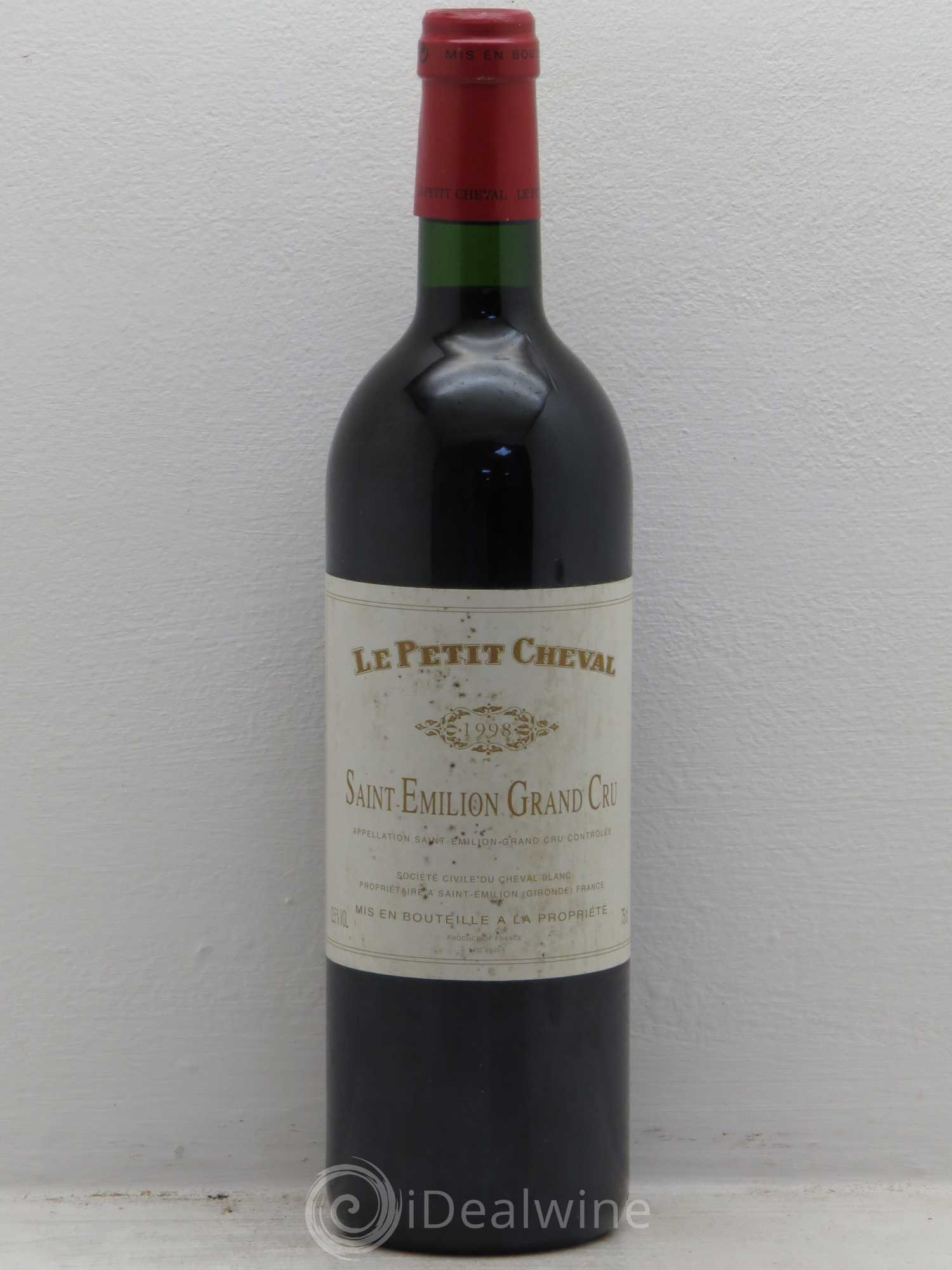 Le Petit Cheval Second Vin 1998 - Lot de 1 bouteille - 0