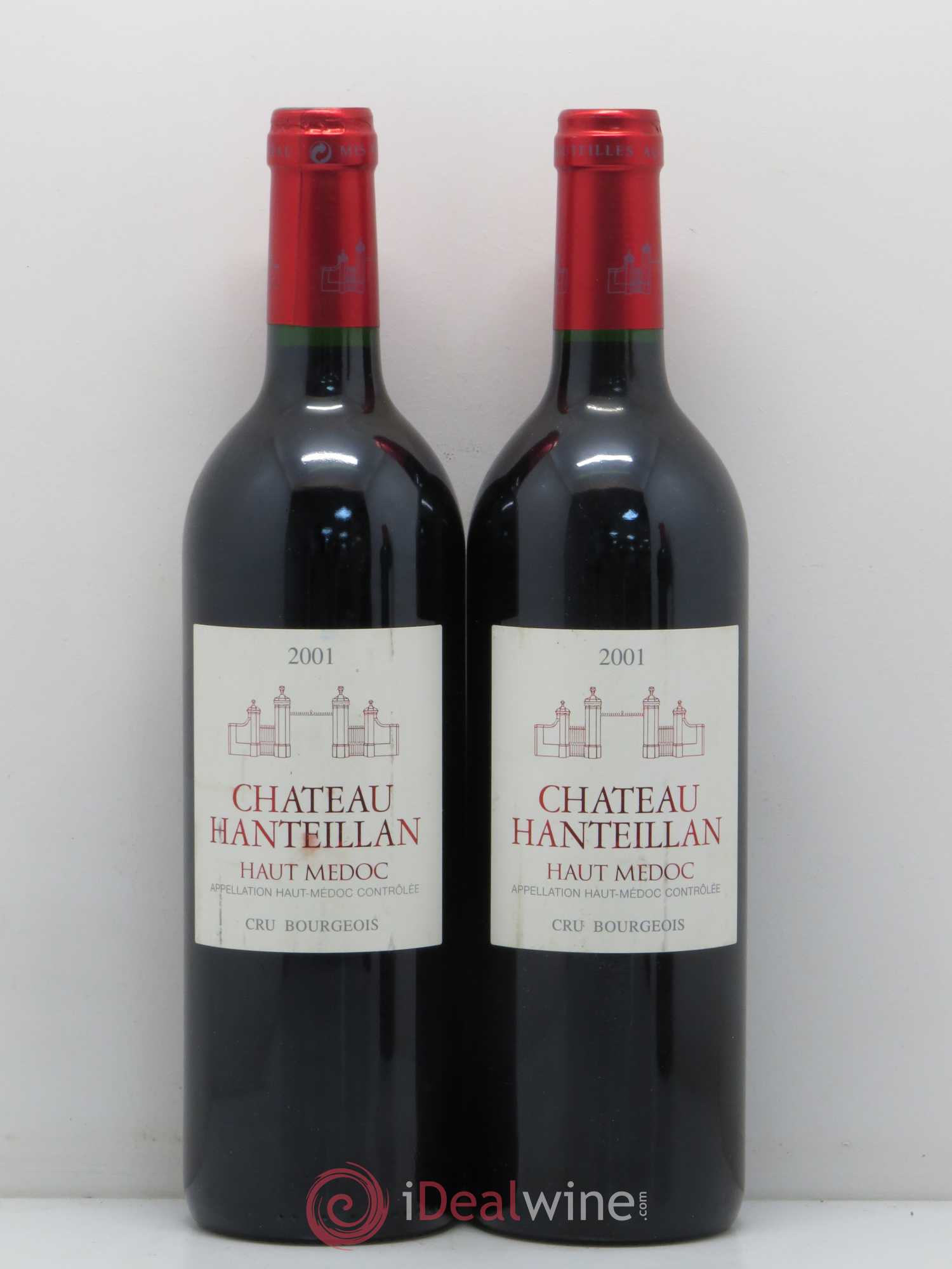 Château Hanteillan Cru Bourgeois 2001 - Lot de 2 bouteilles - 0