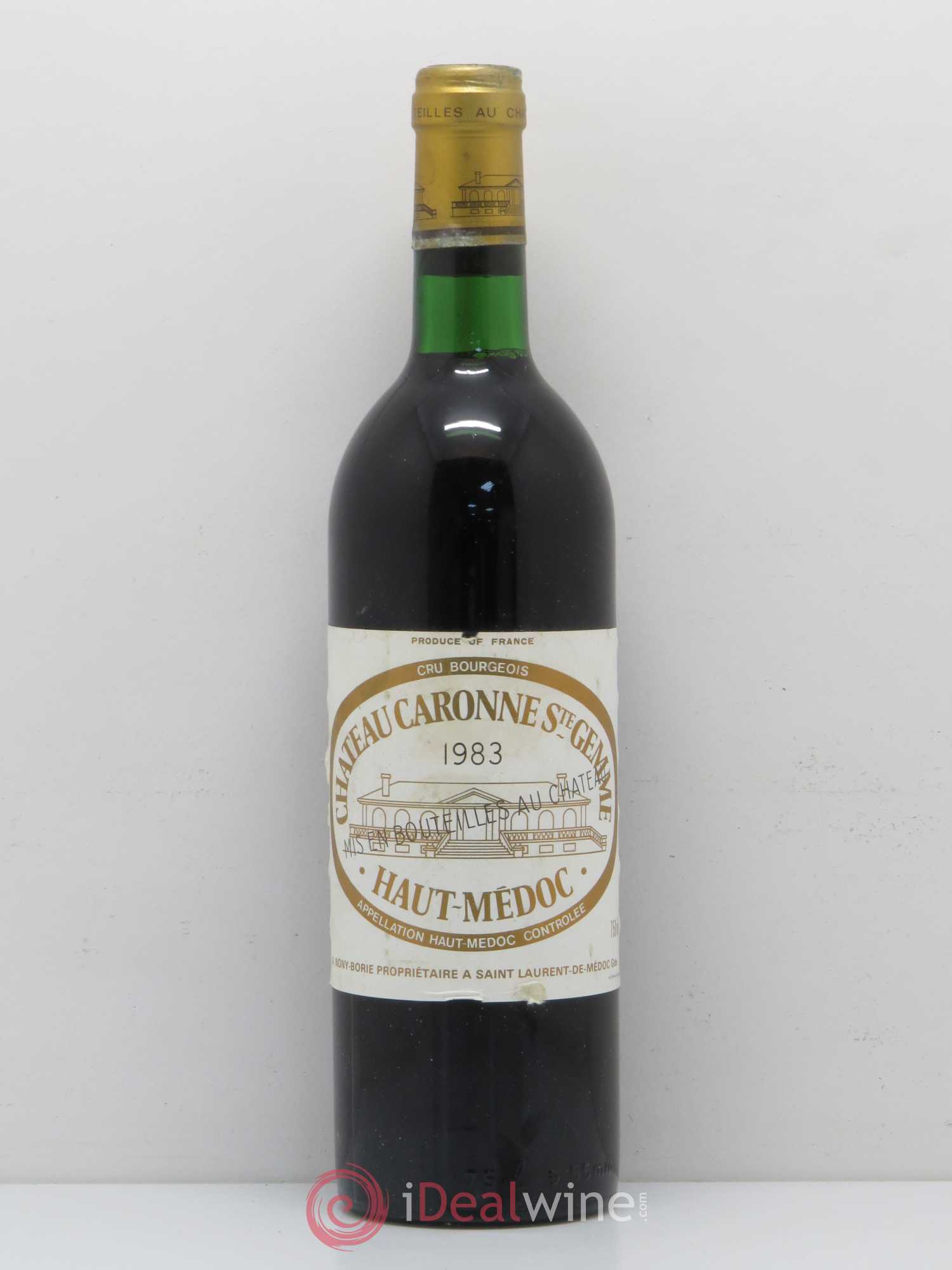 Château Caronne Sainte-Gemme Cru Bourgeois 1983 - Lot de 1 bouteille - 0