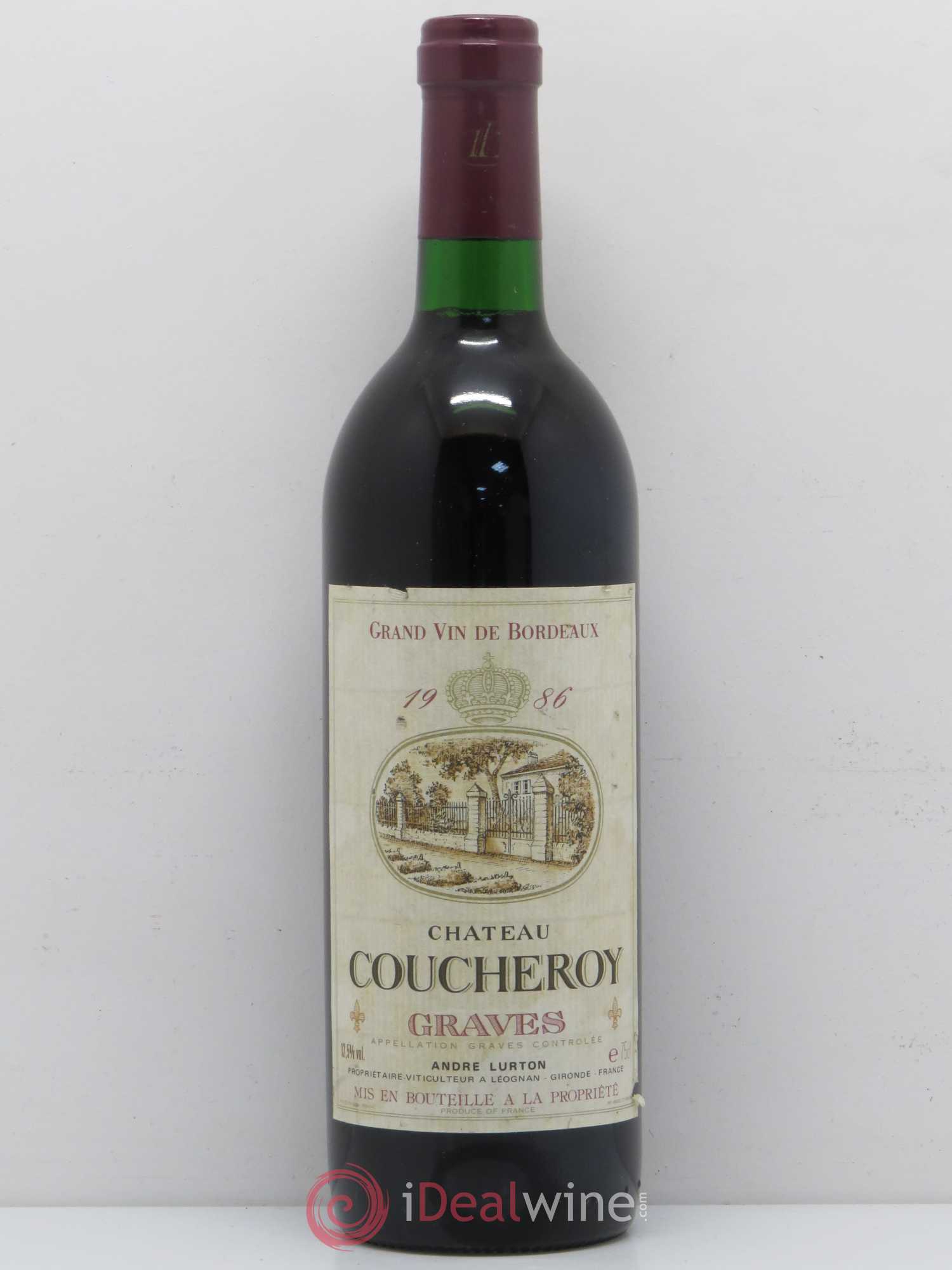 Pessac-Léognan Château Coucheroy 1986 - Lot de 1 bouteille - 0