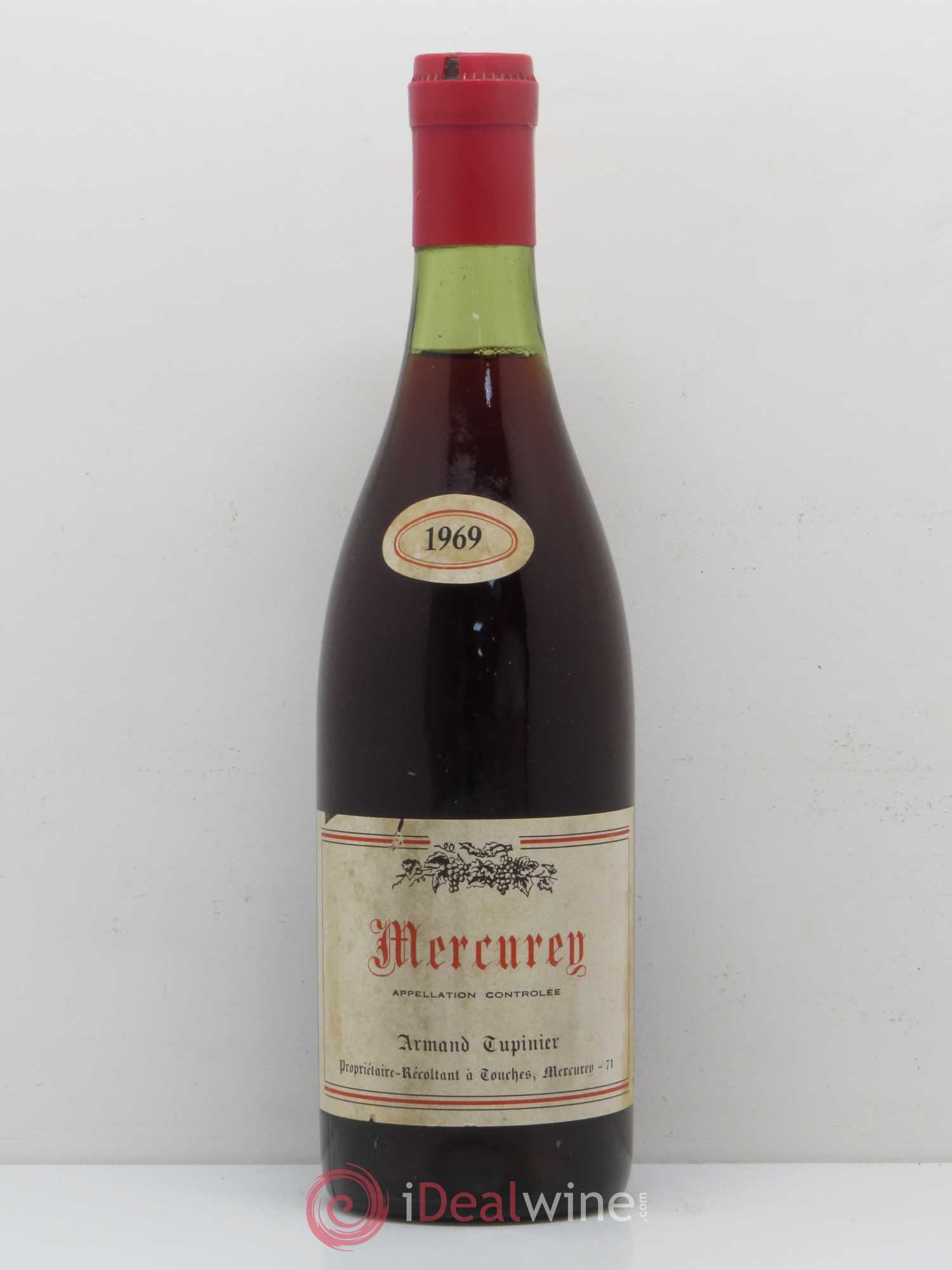 Mercurey Domaine Armand Tupinier 1969 - Posten von 1 Flasche - 0