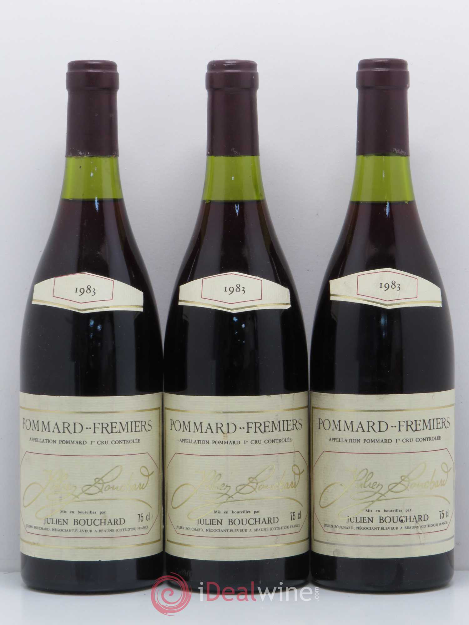 Pommard 1er Cru Fremiers Domaine Julien Bouchard 1983 - Posten von 3 Flaschen - 0