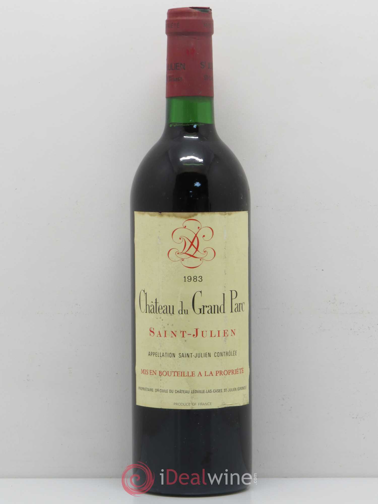 Saint-Julien Château Grand Parc 1983 - Posten von 1 Flasche - 0