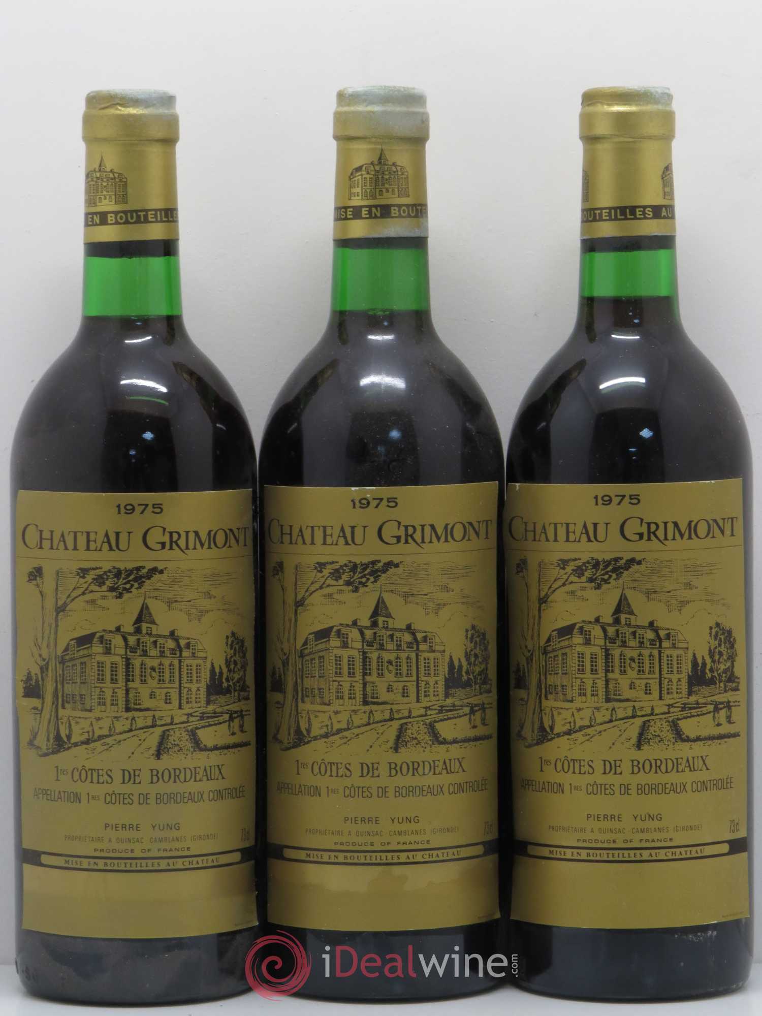 Premières Côtes de Bordeaux Château Grimont (sans prix de réserve) 1975 - Posten von 3 Flaschen - 0