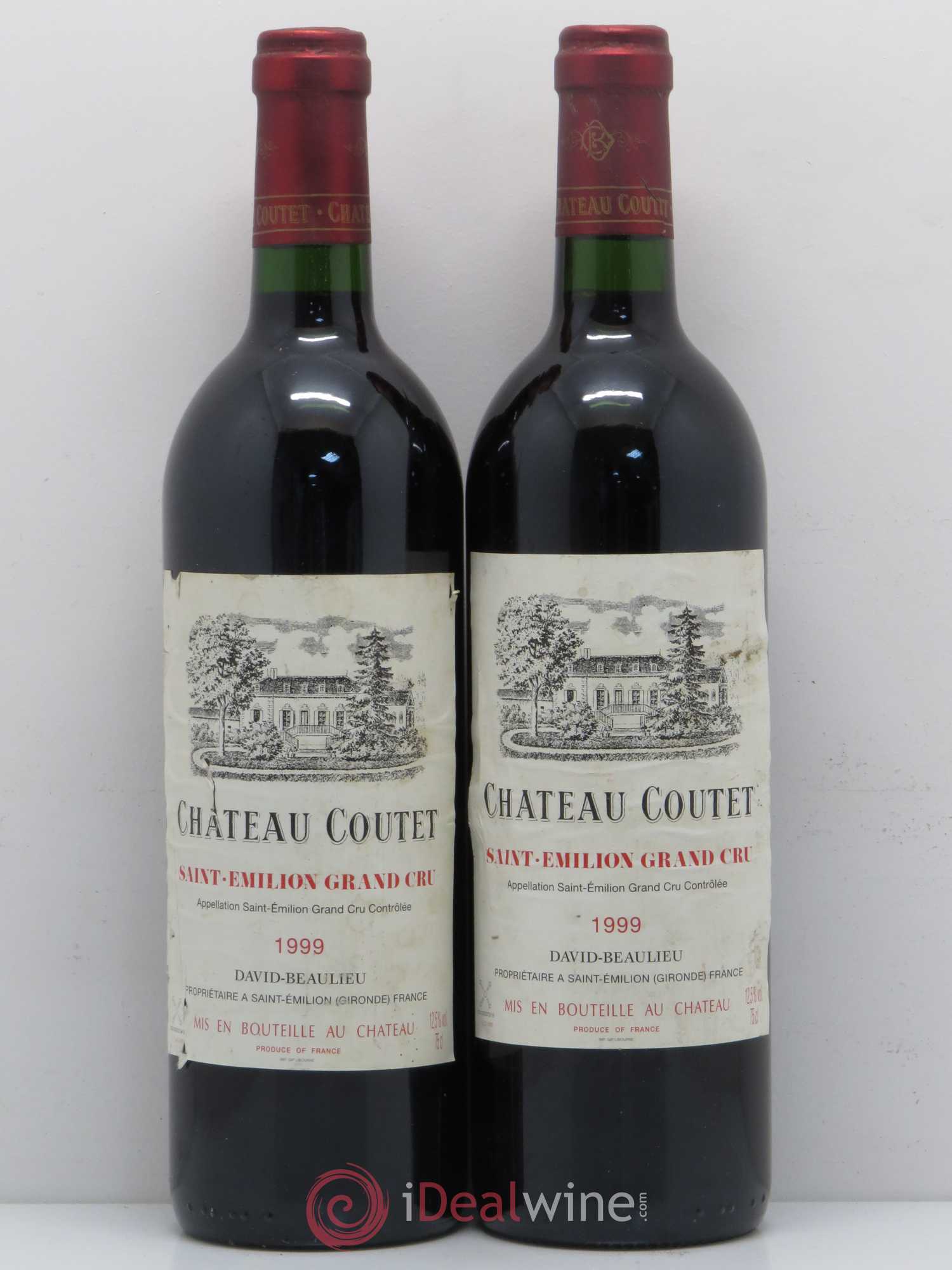 Saint-Émilion Château Coutet 1999 - Lot de 2 bouteilles - 0