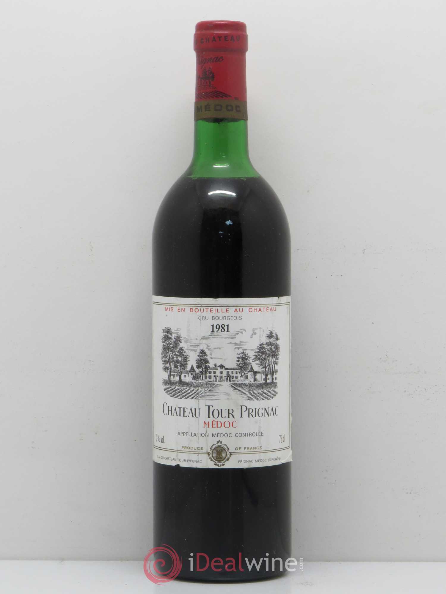 Château Tour Prignac Cru Bourgeois 1981 - Lot de 1 bouteille - 0