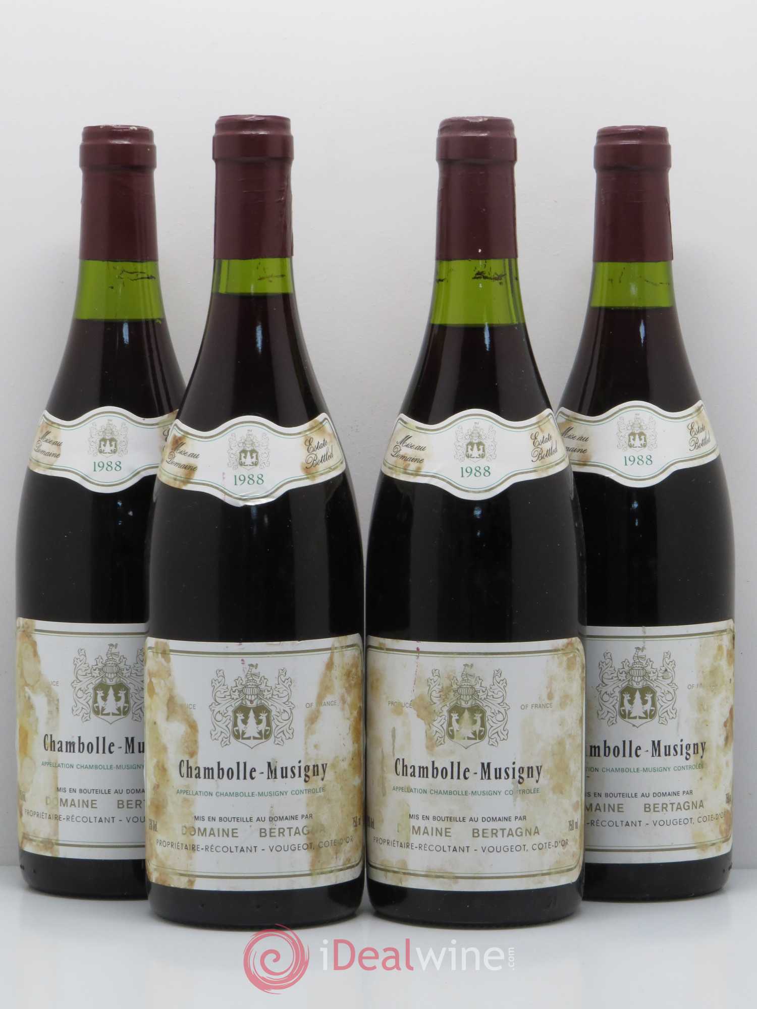 Chambolle-Musigny Le Village Bertagna 1988 - Lot de 4 bouteilles - 0