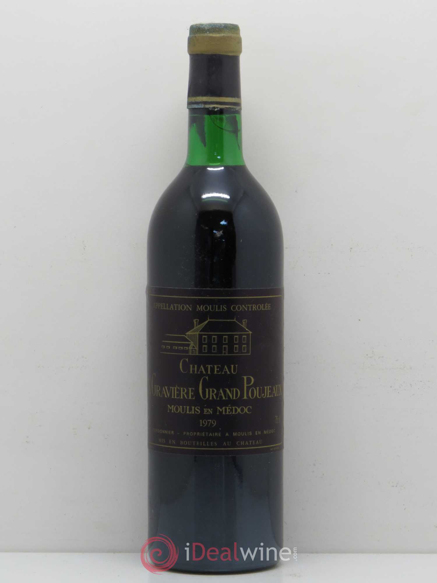 Bordeaux Château La Graviere Grand Poujeaux Moulis en Médoc 1979 - Posten von 1 Flasche - 0