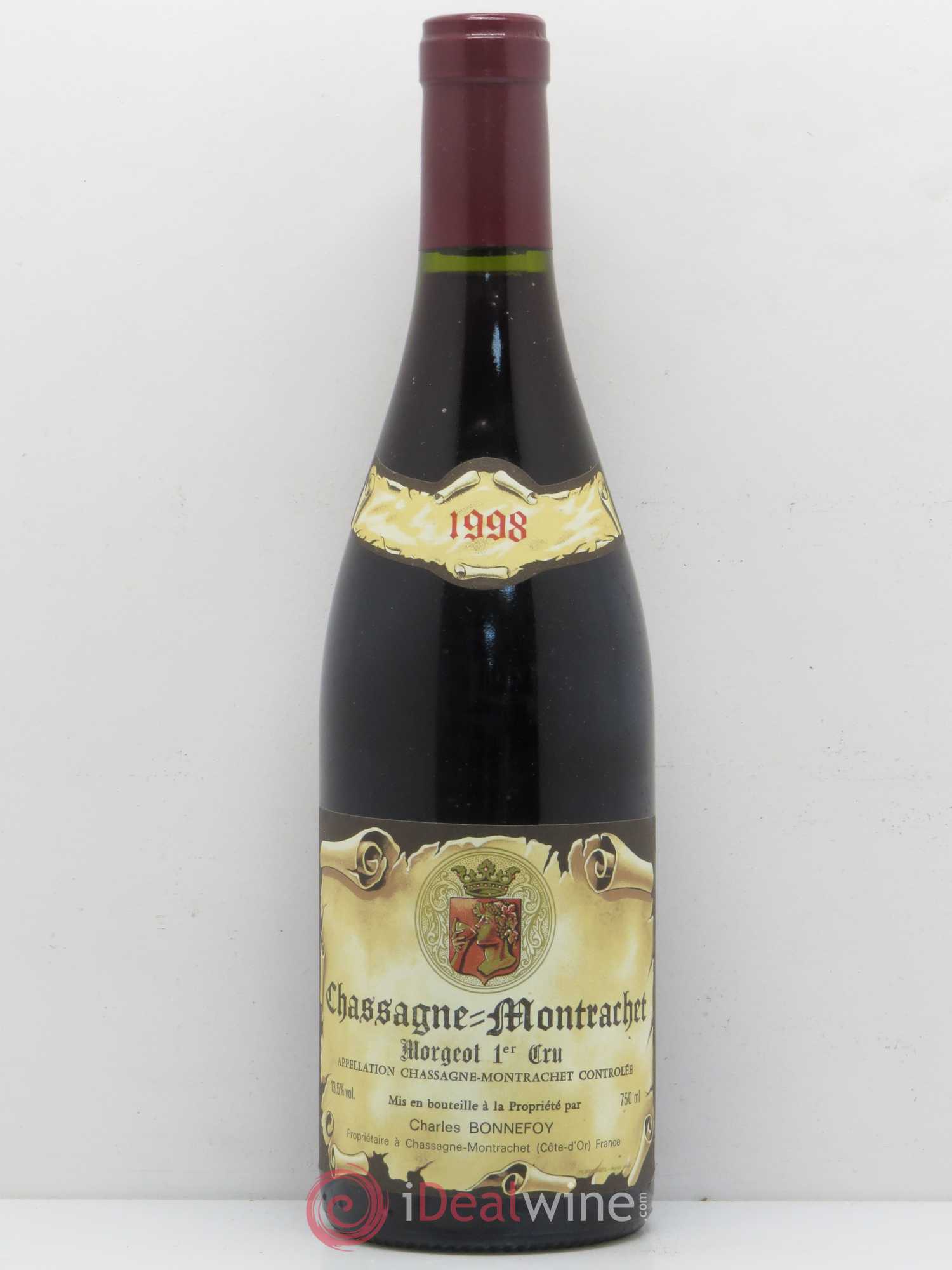 Chassagne-Montrachet 1er Cru Morgeot Domaine Charles Bonnefoy 1998 - Posten von 1 Flasche - 0