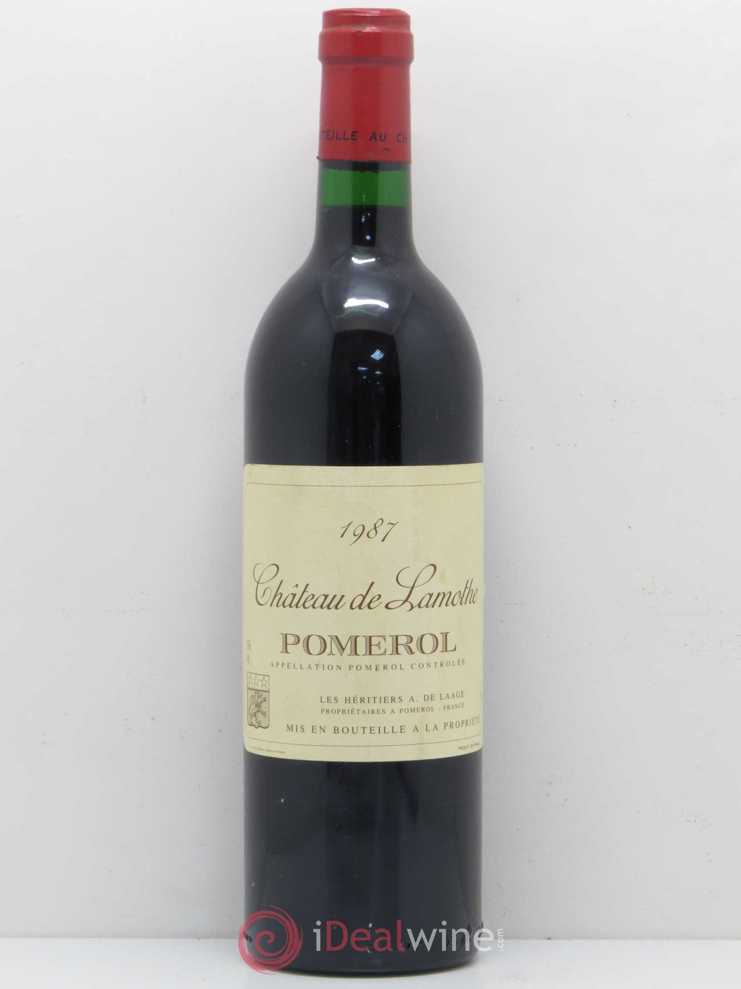 Pomerol Château de Lamothe 1987 - Posten von 1 Flasche - 0